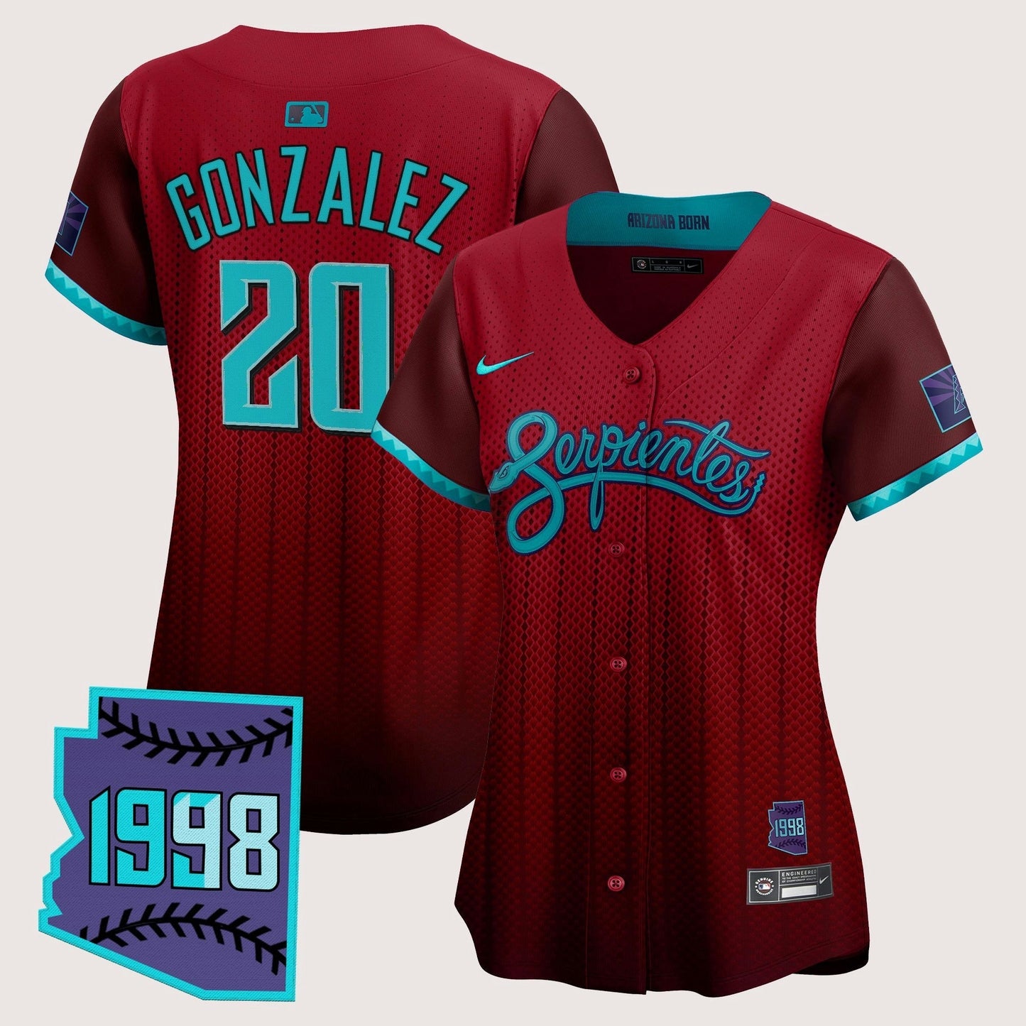 Camisa MLB Women’s Arizona 2025 City Connect Vapor Premier Limited Jersey V2 – Stitched