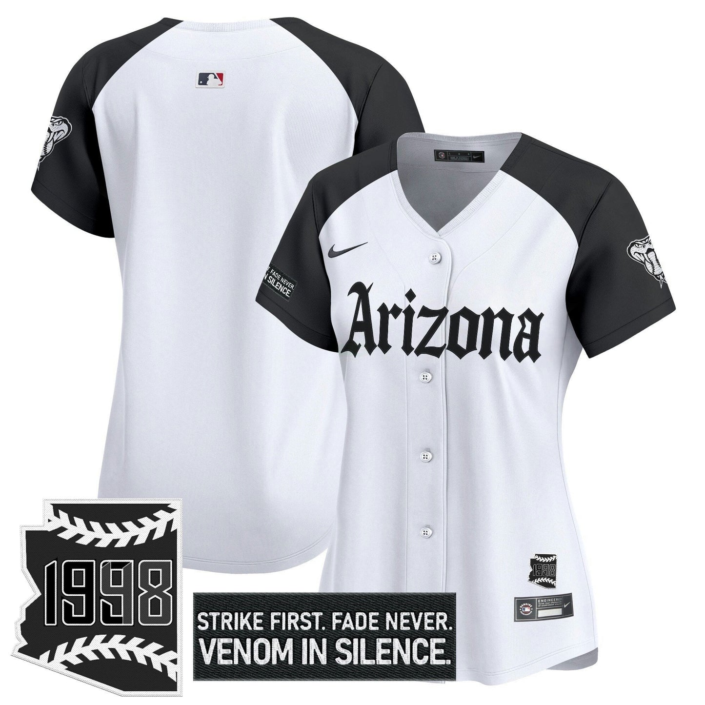 Camisa MLB Women’s Arizona ‘Gothic Desert Fang Edition’ Vapor Premier Limited Jersey