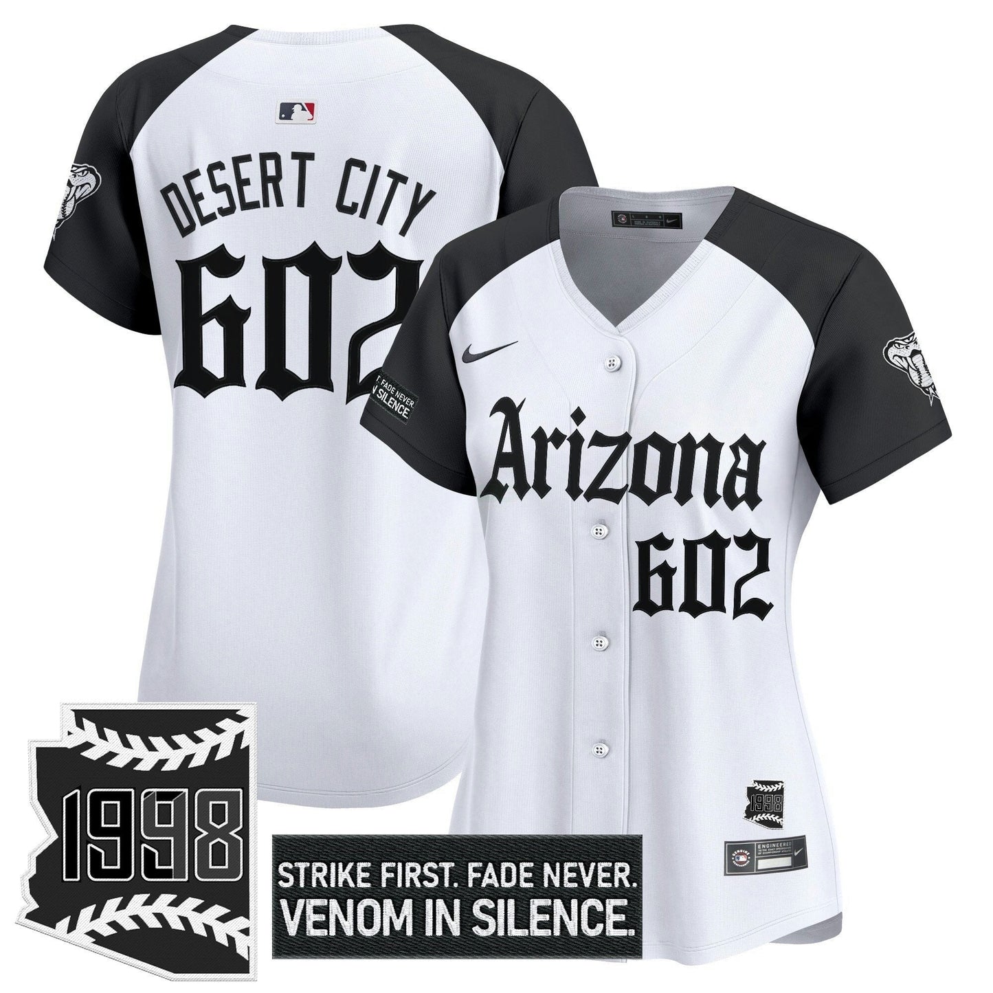 Camisa MLB Women’s Arizona ‘Gothic Desert Fang Edition’ Vapor Premier Limited Jersey
