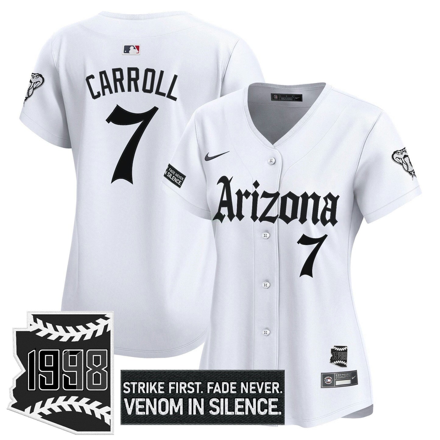 Camisa MLB Women’s Arizona ‘Gothic Desert Fang Edition’ Vapor Premier Limited Jersey