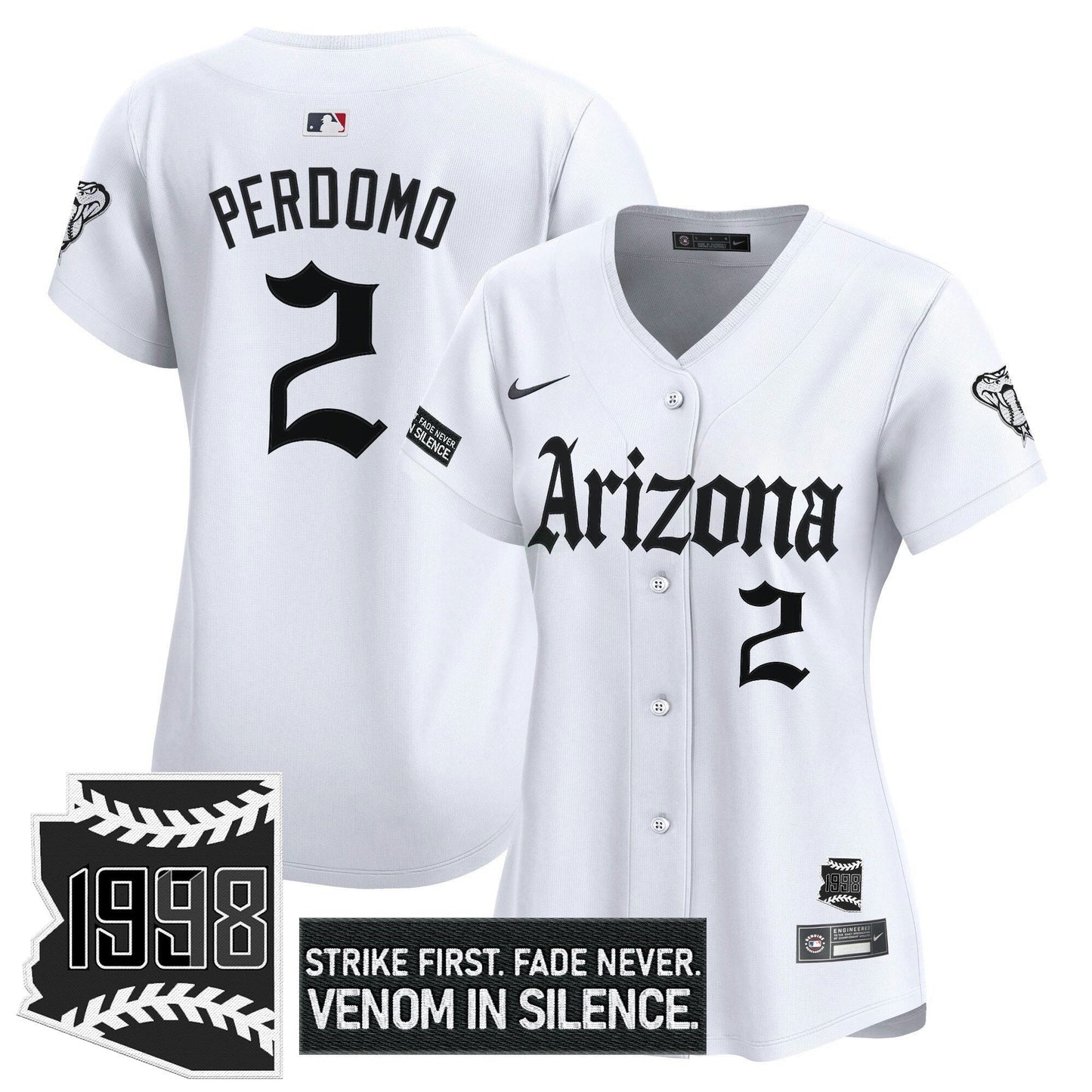 Camisa MLB Women’s Arizona ‘Gothic Desert Fang Edition’ Vapor Premier Limited Jersey