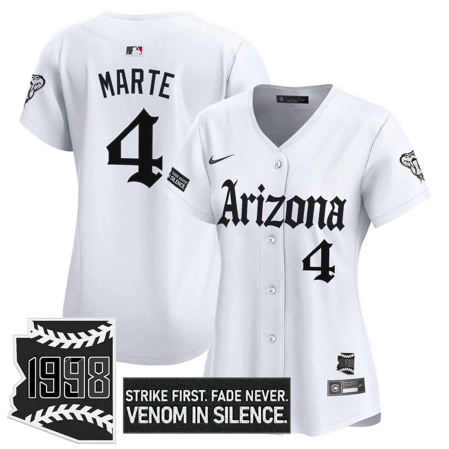 Camisa MLB Women’s Arizona ‘Gothic Desert Fang Edition’ Vapor Premier Limited Jersey