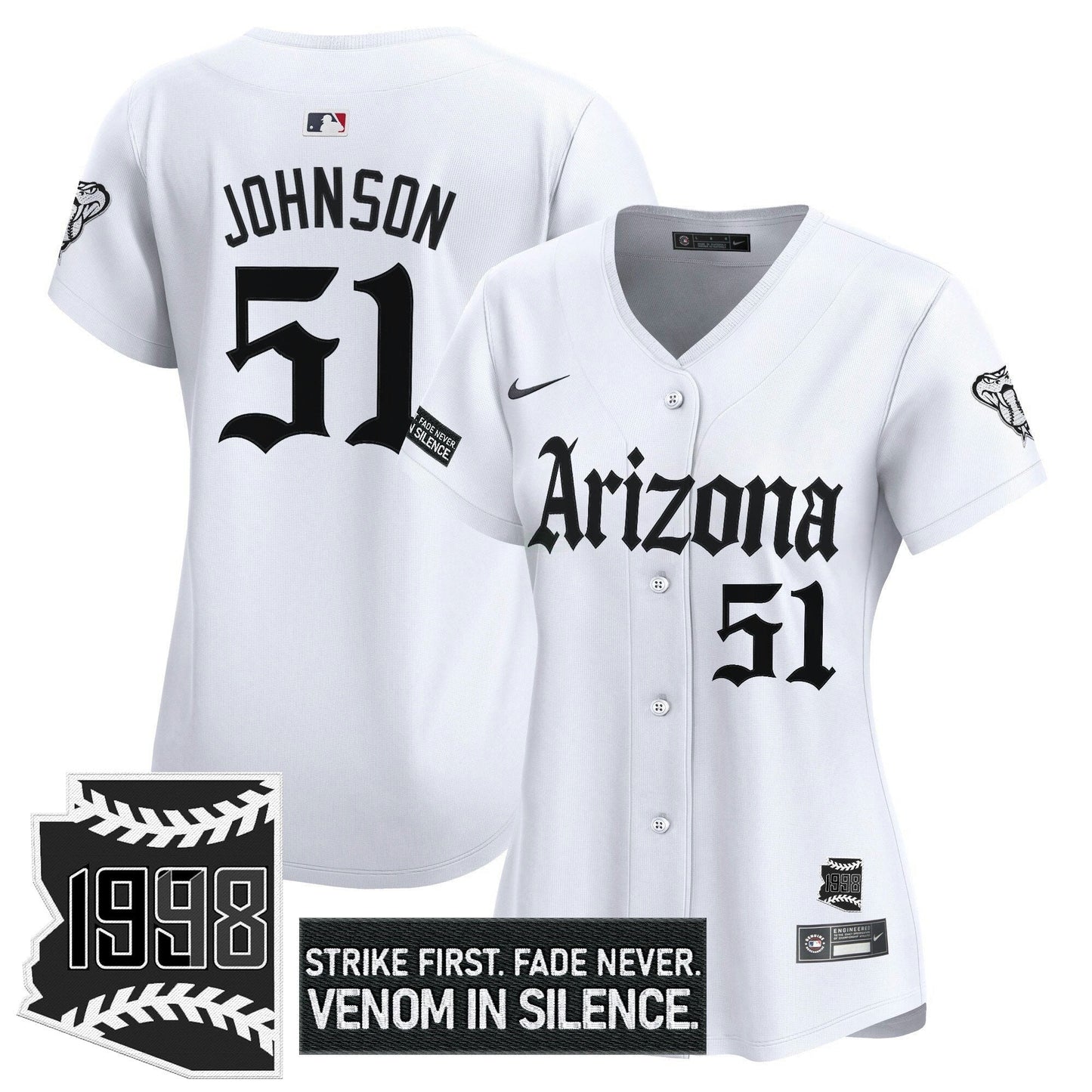 Camisa MLB Women’s Arizona ‘Gothic Desert Fang Edition’ Vapor Premier Limited Jersey
