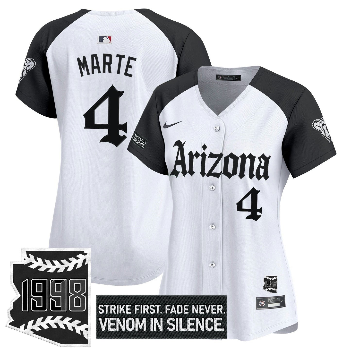 Camisa MLB Women’s Arizona ‘Gothic Desert Fang Edition’ Vapor Premier Limited Jersey
