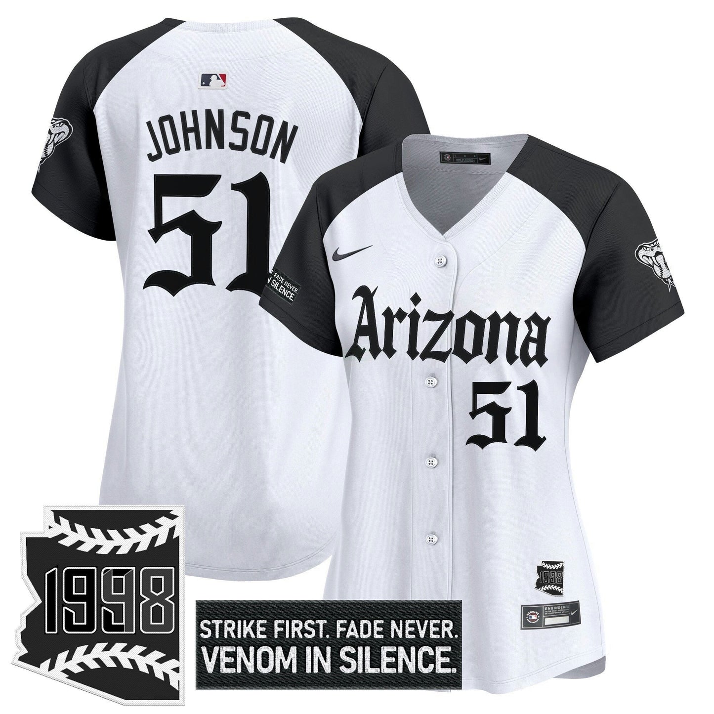 Camisa MLB Women’s Arizona ‘Gothic Desert Fang Edition’ Vapor Premier Limited Jersey