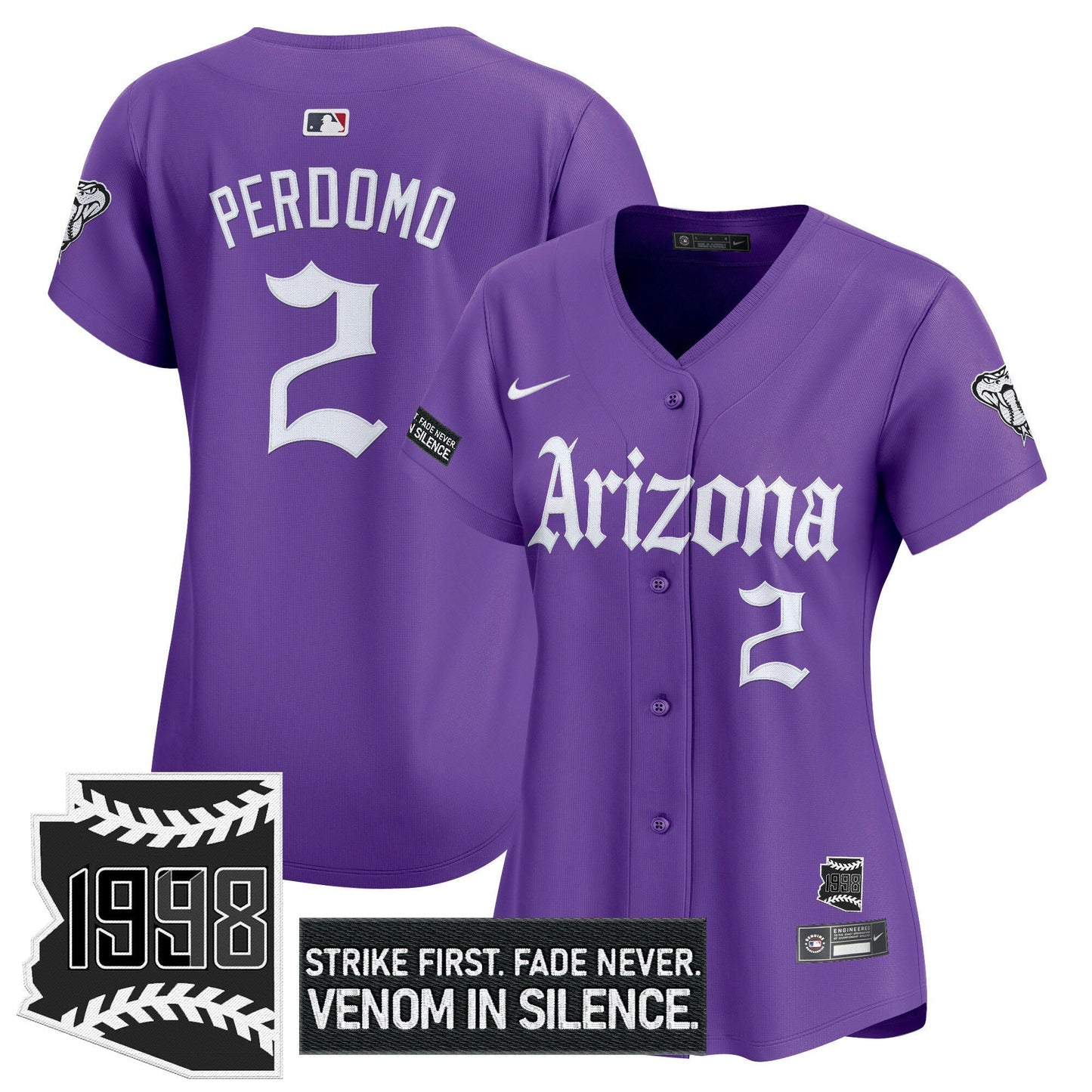 Camisa MLB Women’s Arizona ‘Gothic Desert Fang Edition’ Vapor Premier Limited Jersey