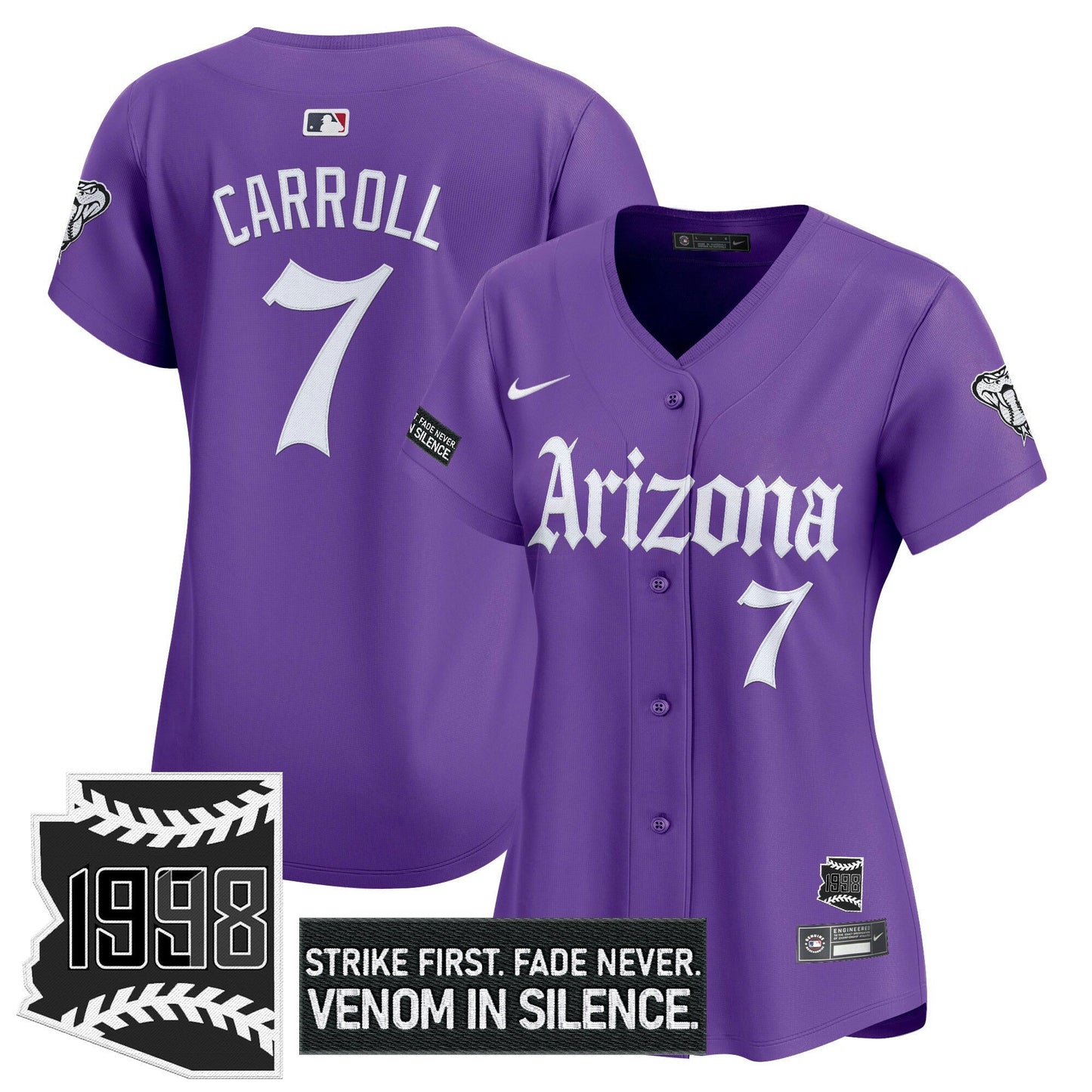 Camisa MLB Women’s Arizona ‘Gothic Desert Fang Edition’ Vapor Premier Limited Jersey