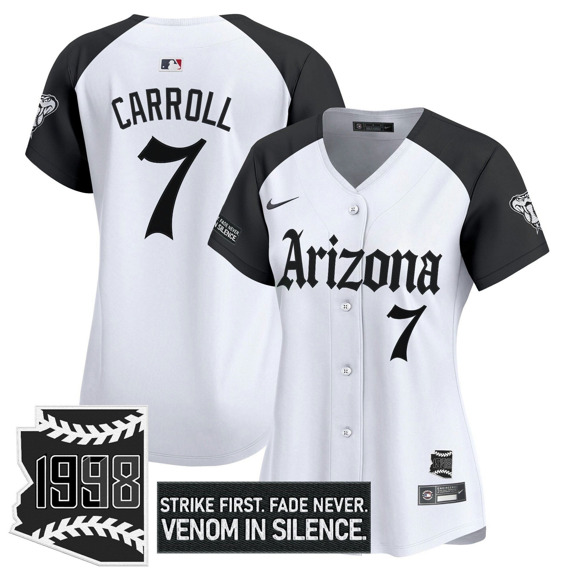 Camisa MLB Women’s Arizona ‘Gothic Desert Fang Edition’ Vapor Premier Limited Jersey