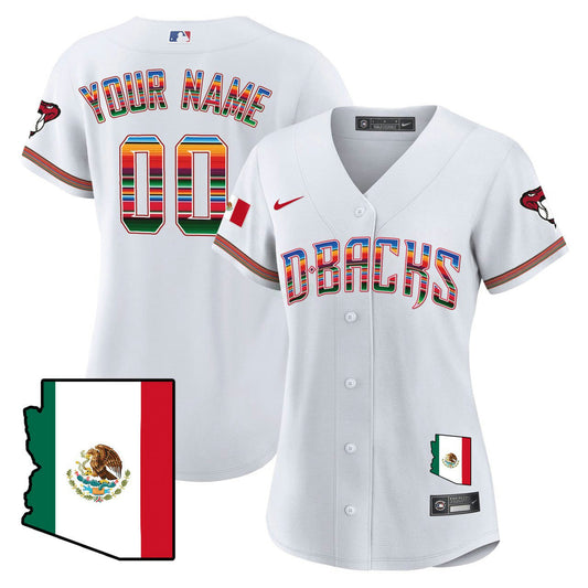 Camisa MLB Women’s Arizona Hispanic Heritage Jersey - Branca