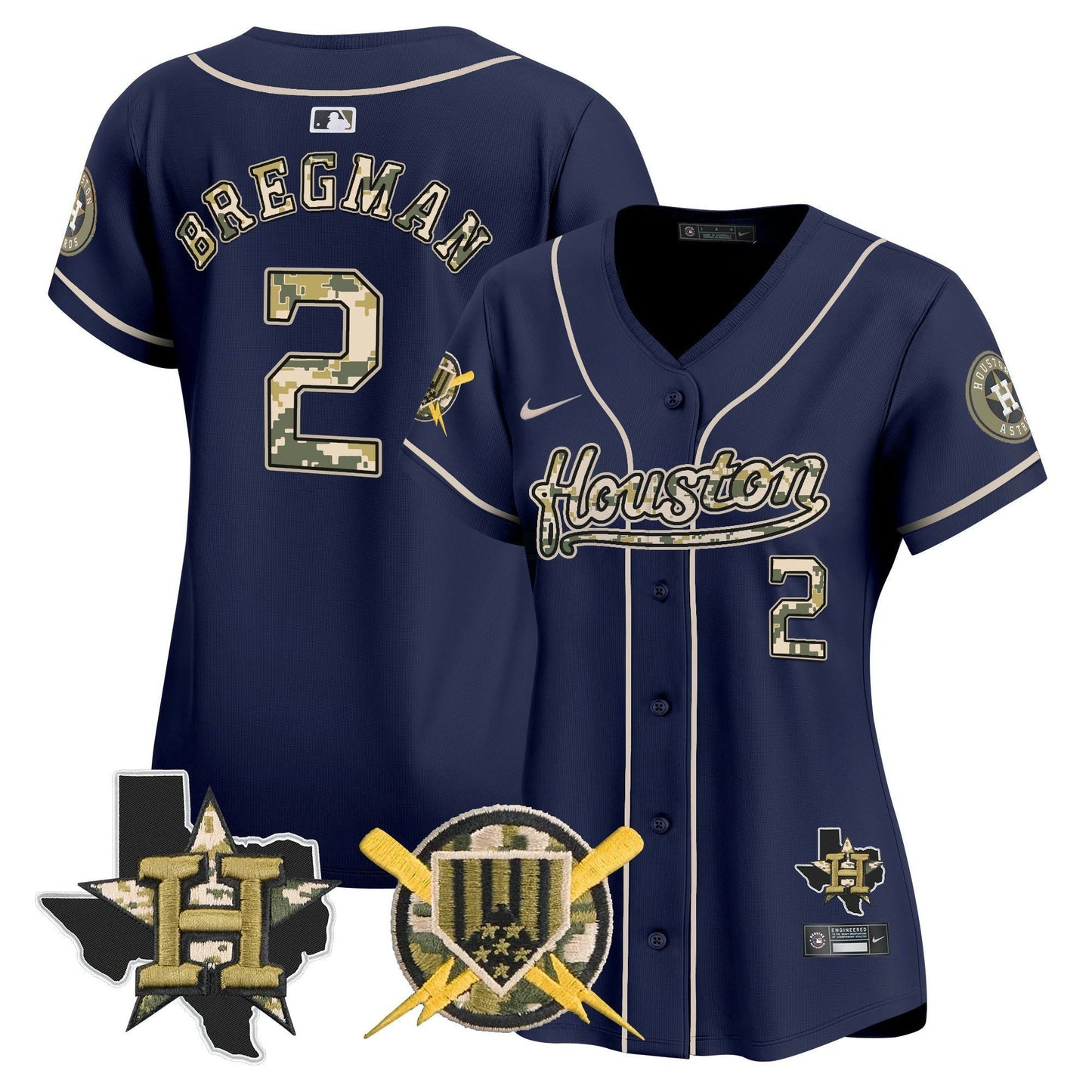 Camisa MLB Houston Astros Women’s Armed Forces Day Vapor Premier Limited Jersey