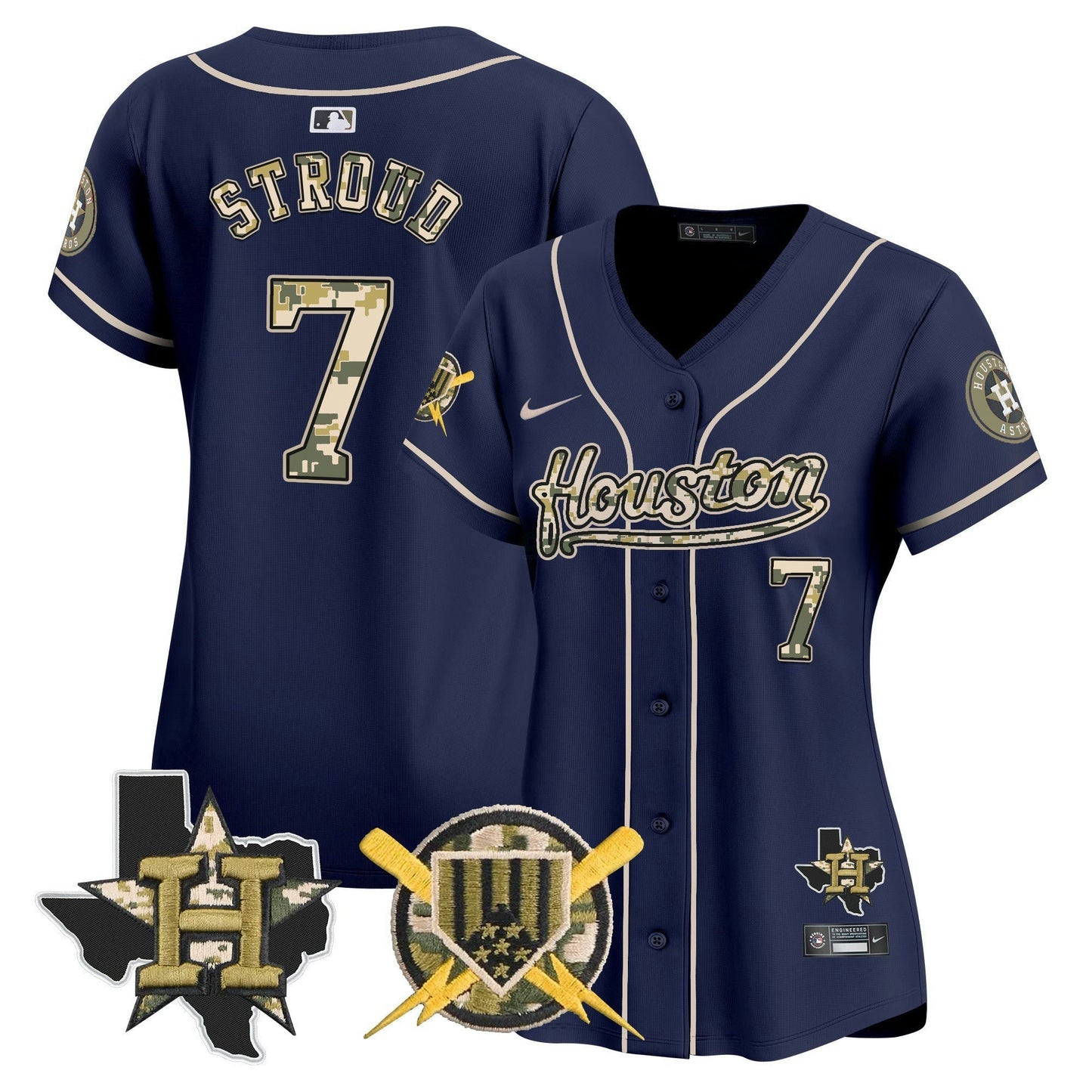Camisa MLB Houston Astros Women’s Armed Forces Day Vapor Premier Limited Jersey