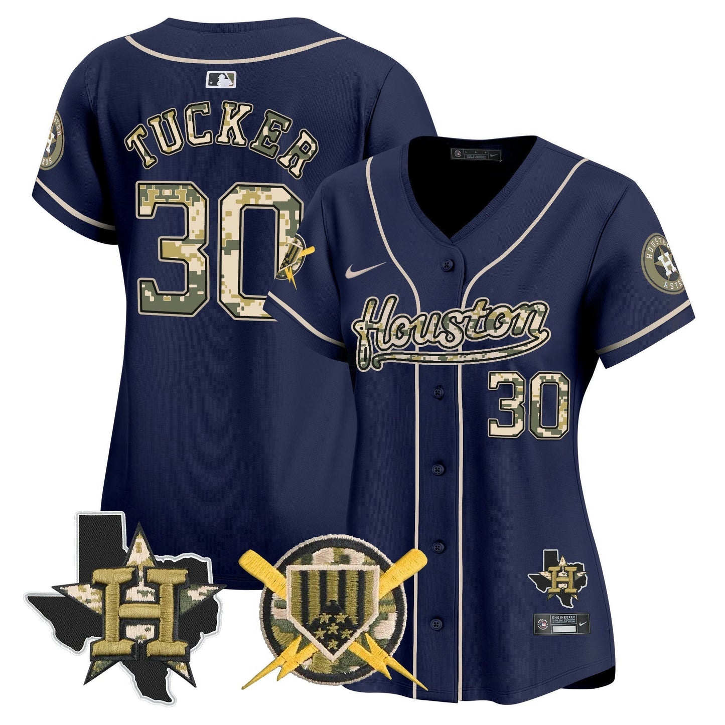 Camisa MLB Houston Astros Women’s Armed Forces Day Vapor Premier Limited Jersey