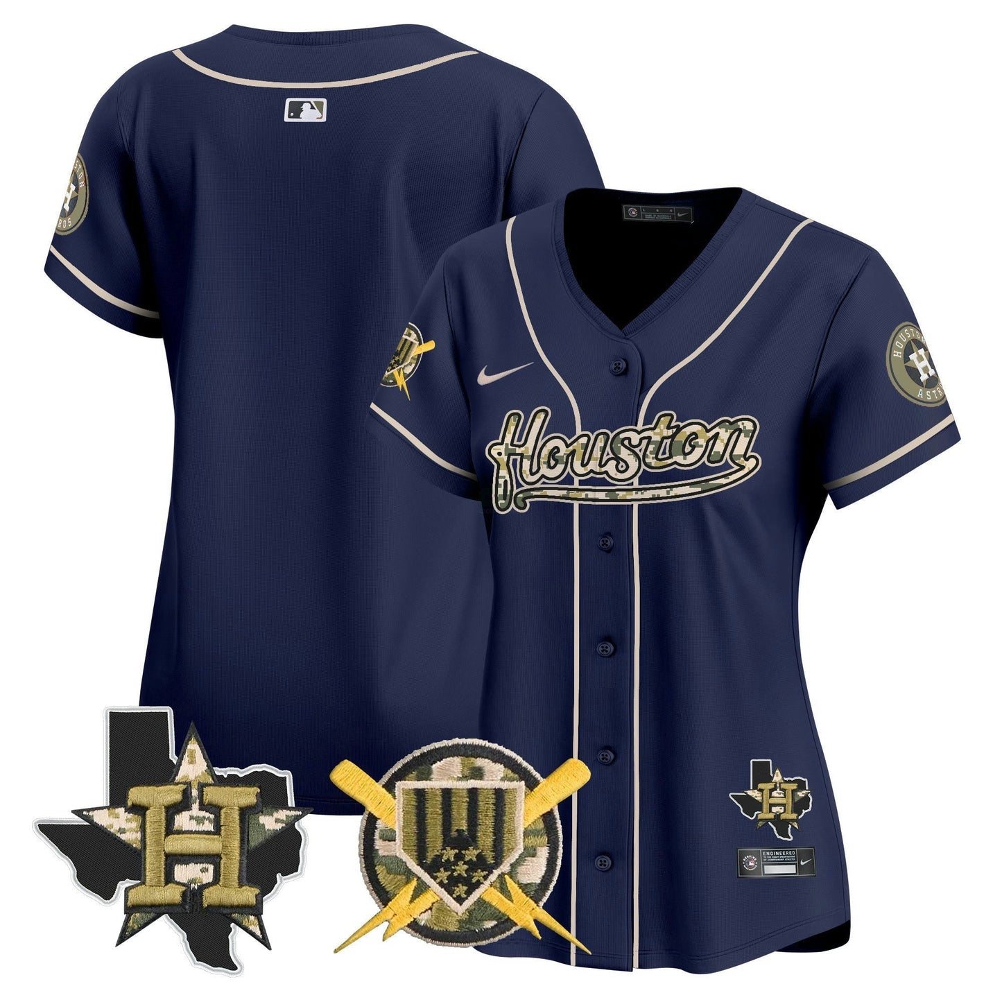 Camisa MLB Houston Astros Women’s Armed Forces Day Vapor Premier Limited Jersey