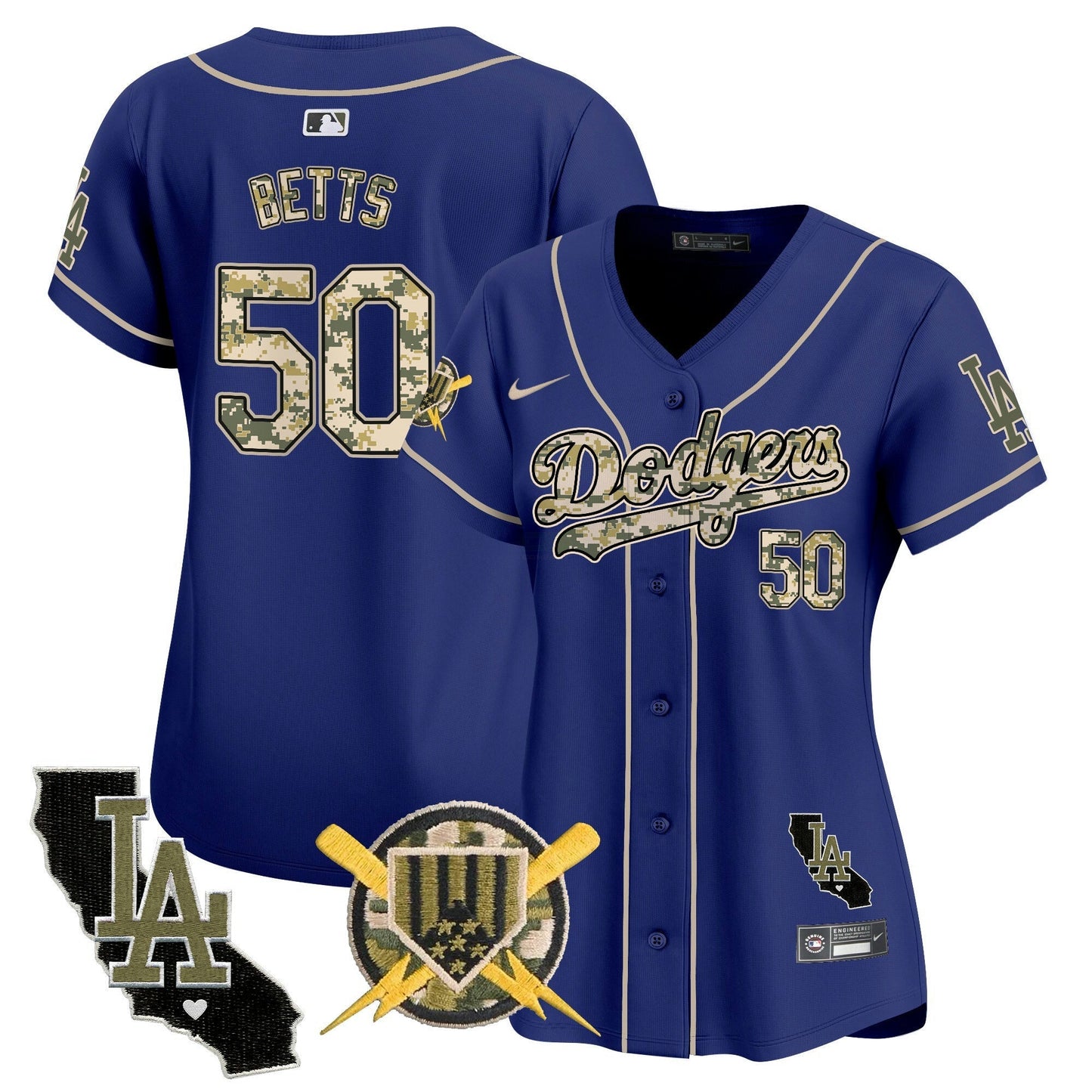 Camisa MLB Los Angeles Dodgers Women’s Armed Forces Day Vapor Premier Limited Jersey