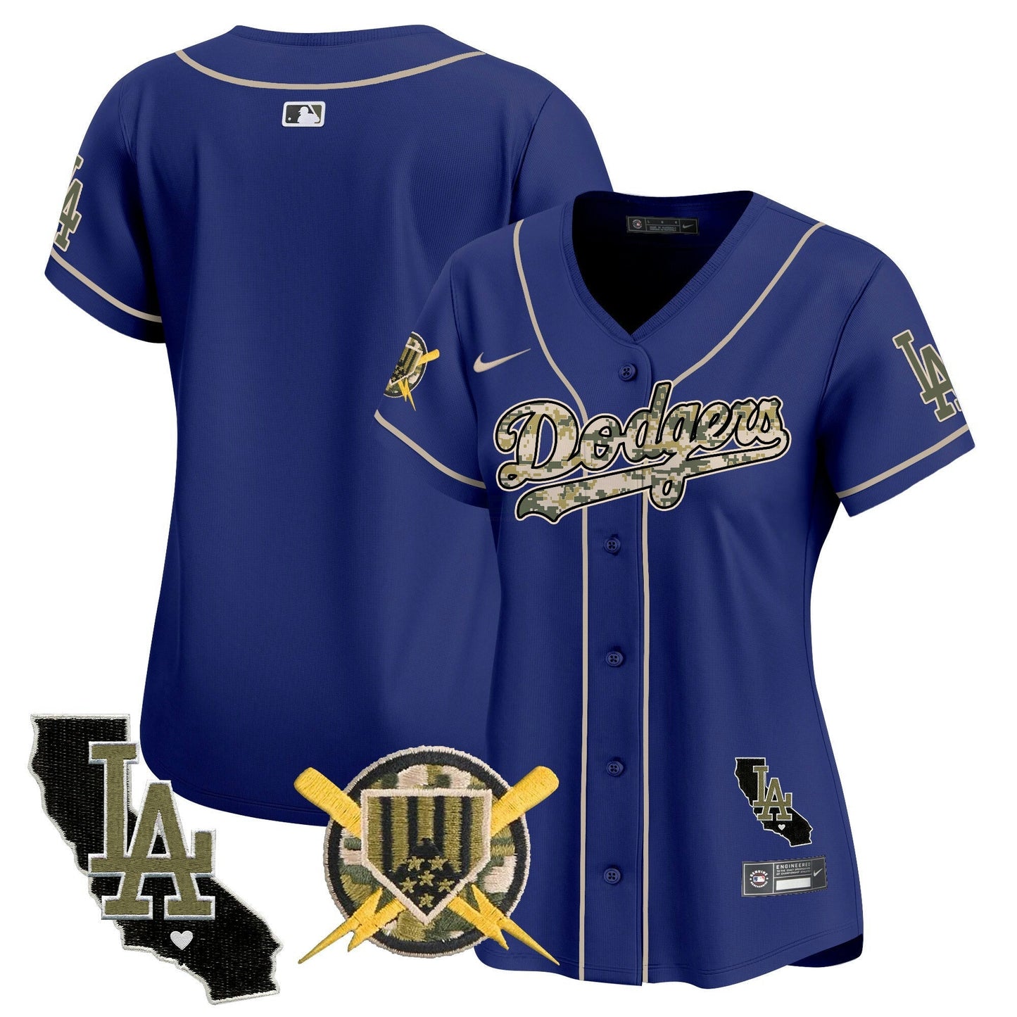 Camisa MLB Los Angeles Dodgers Women’s Armed Forces Day Vapor Premier Limited Jersey