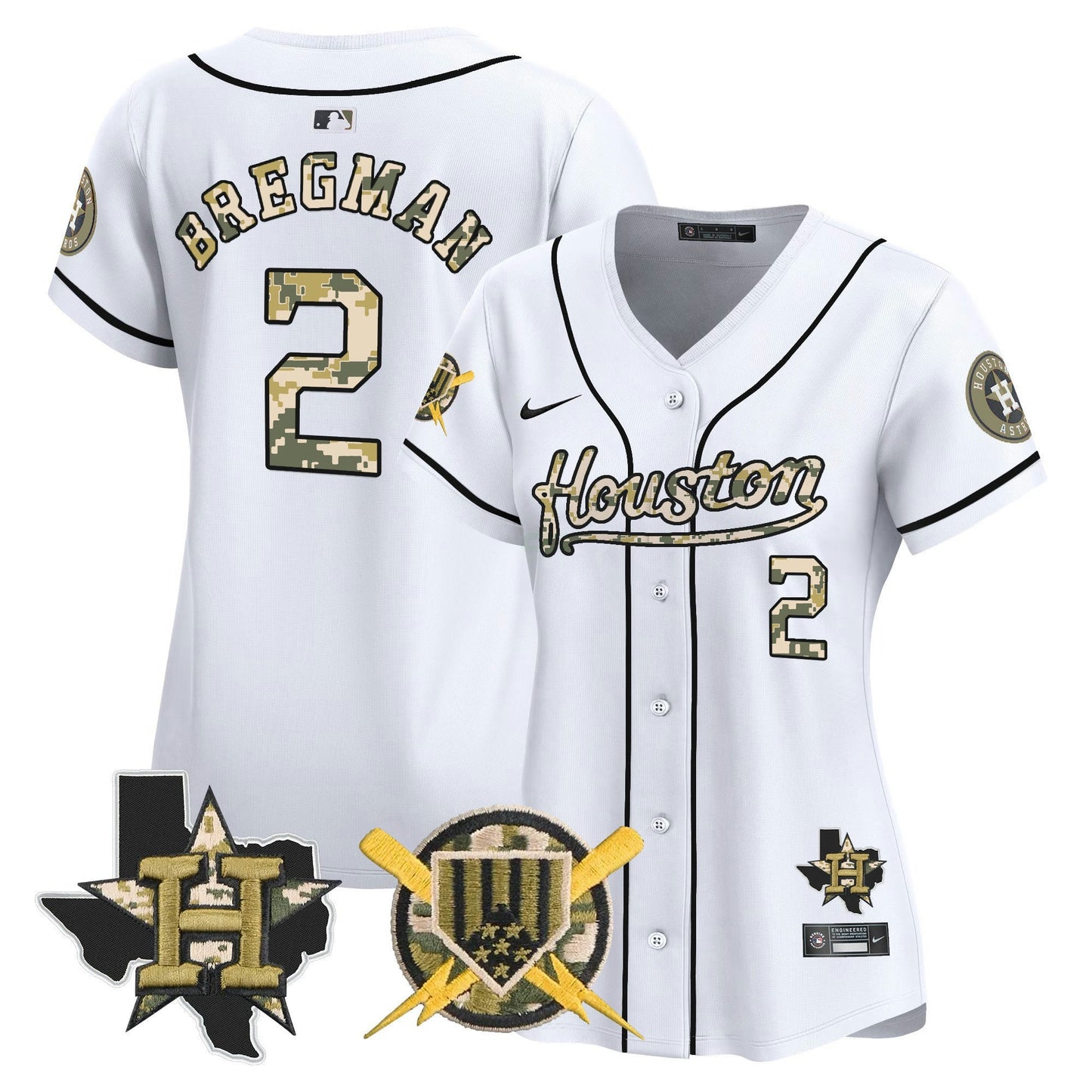 Camisa MLB Houston Astros Women’s Armed Forces Day Vapor Premier Limited Jersey
