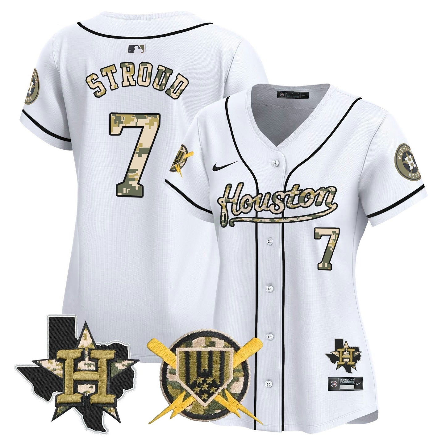 Camisa MLB Houston Astros Women’s Armed Forces Day Vapor Premier Limited Jersey