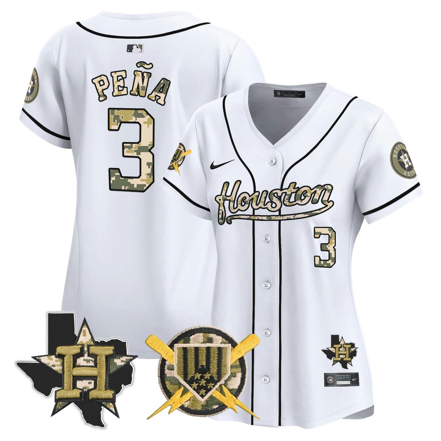 Camisa MLB Houston Astros Women’s Armed Forces Day Vapor Premier Limited Jersey