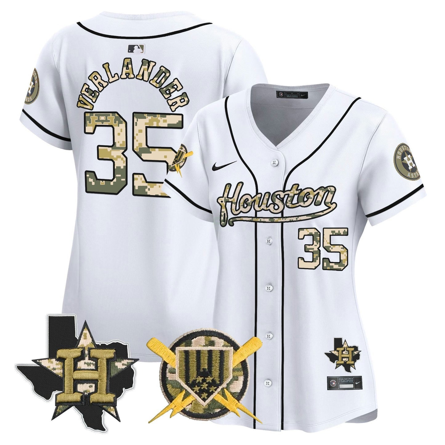 Camisa MLB Houston Astros Women’s Armed Forces Day Vapor Premier Limited Jersey