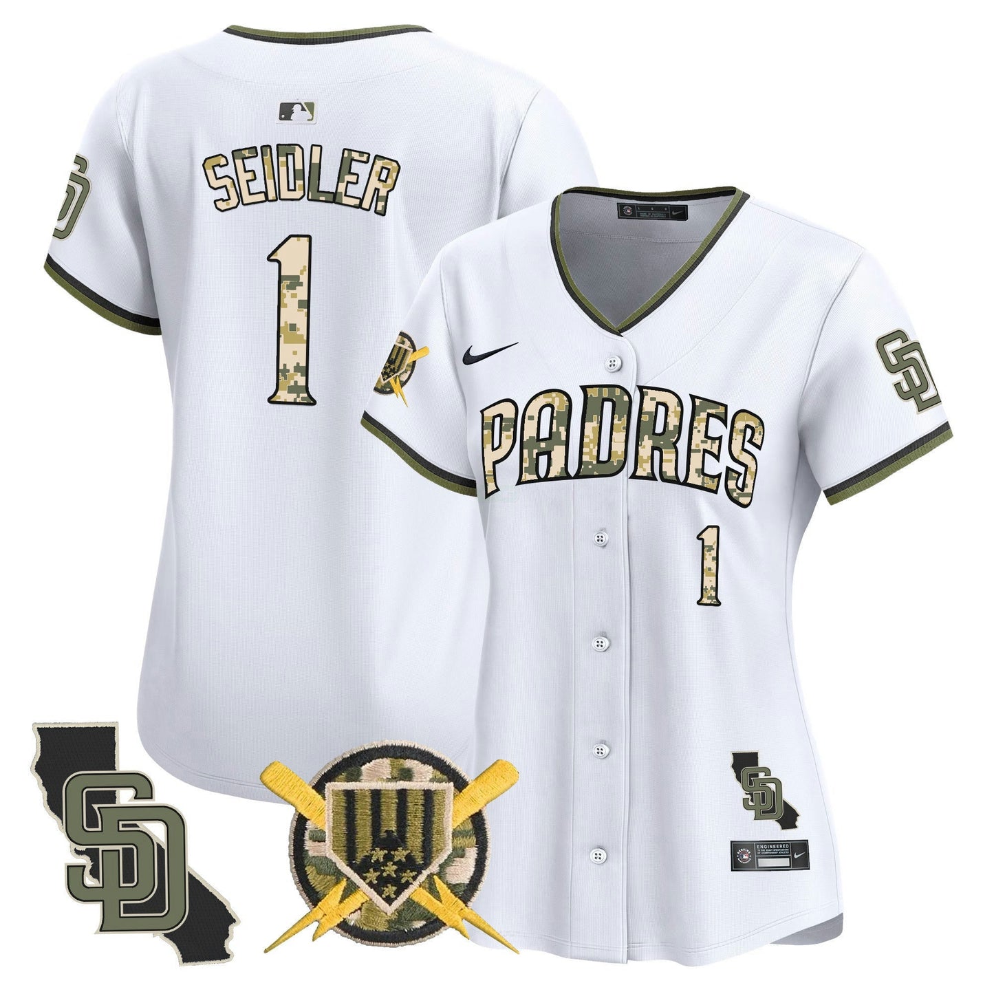 Camisa MLB San Diego Padres Women’s Armed Forces Day Vapor Premier Limited Jersey