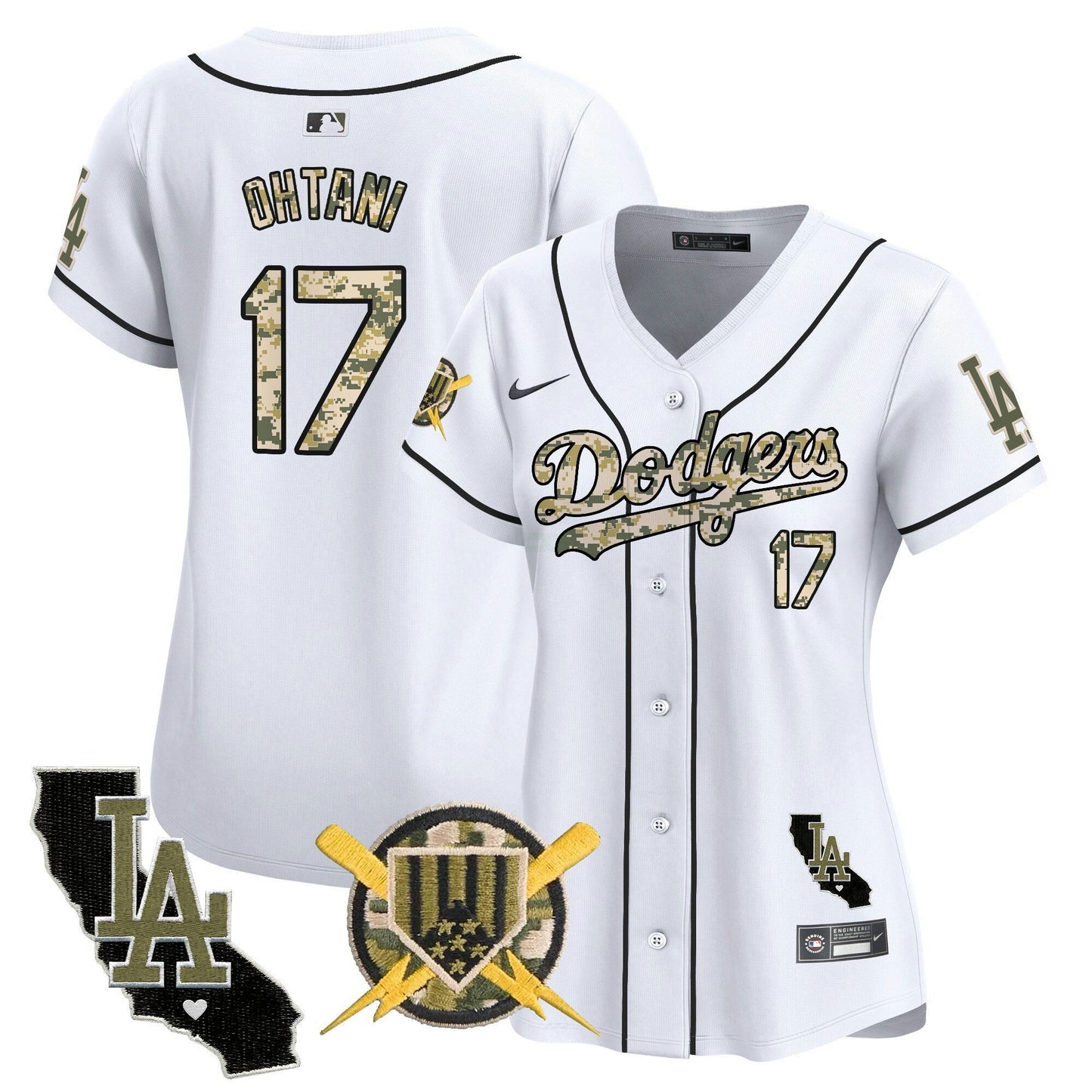 Camisa MLB Los Angeles Dodgers Women’s Armed Forces Day Vapor Premier Limited Jersey