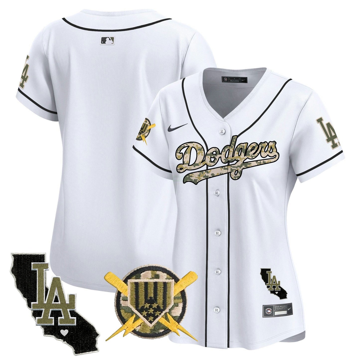 Camisa MLB Los Angeles Dodgers Women’s Armed Forces Day Vapor Premier Limited Jersey