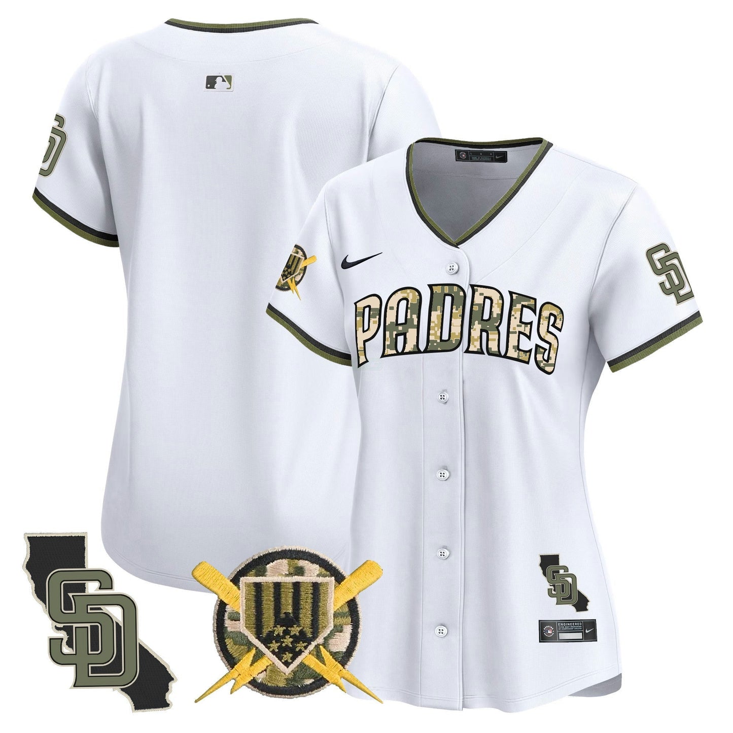 Camisa MLB San Diego Padres Women’s Armed Forces Day Vapor Premier Limited Jersey