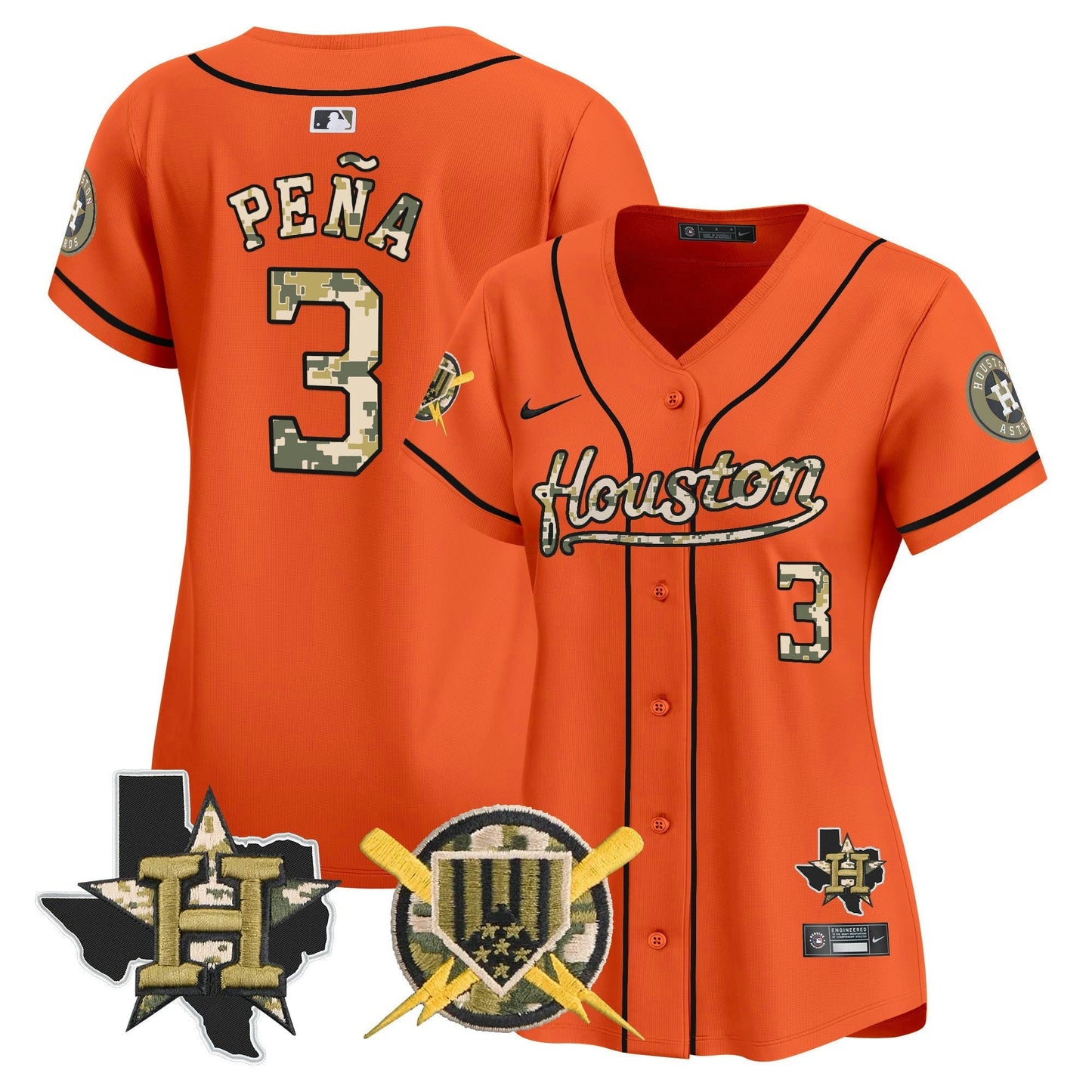 Camisa MLB Houston Astros Women’s Armed Forces Day Vapor Premier Limited Jersey