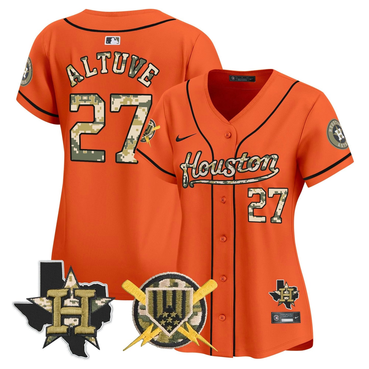 Camisa MLB Houston Astros Women’s Armed Forces Day Vapor Premier Limited Jersey