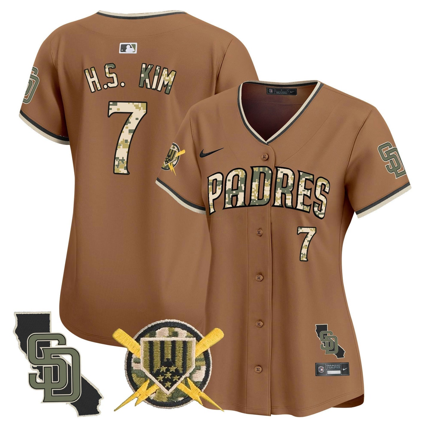 Camisa MLB San Diego Padres Women’s Armed Forces Day Vapor Premier Limited Jersey