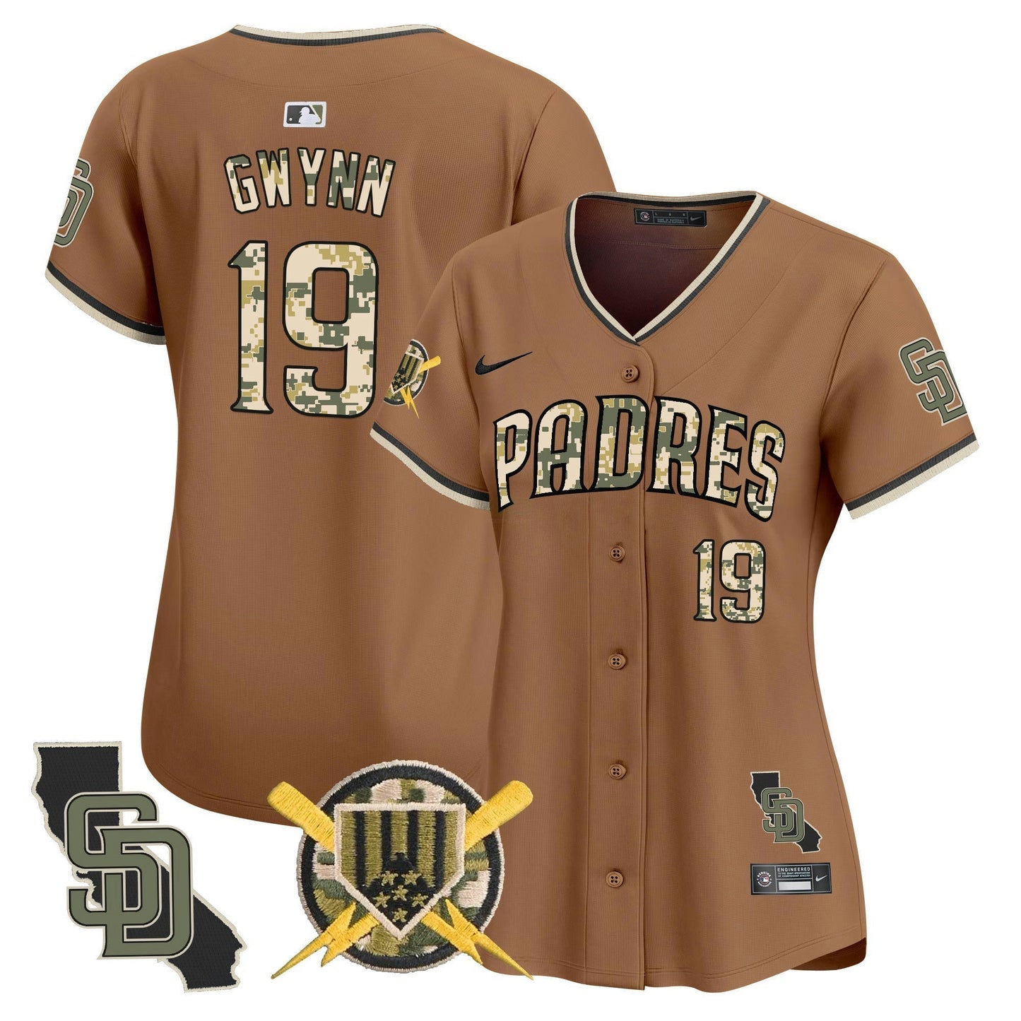 Camisa MLB San Diego Padres Women’s Armed Forces Day Vapor Premier Limited Jersey
