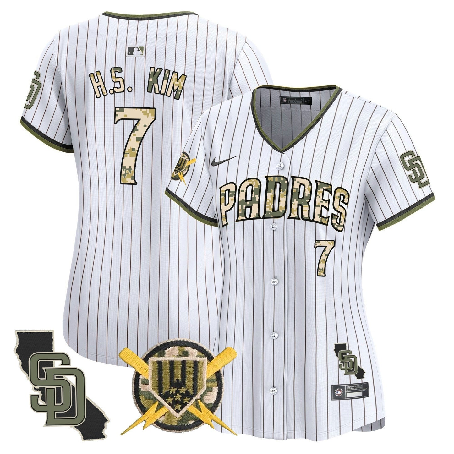 Camisa MLB San Diego Padres Women’s Armed Forces Day Vapor Premier Limited Jersey