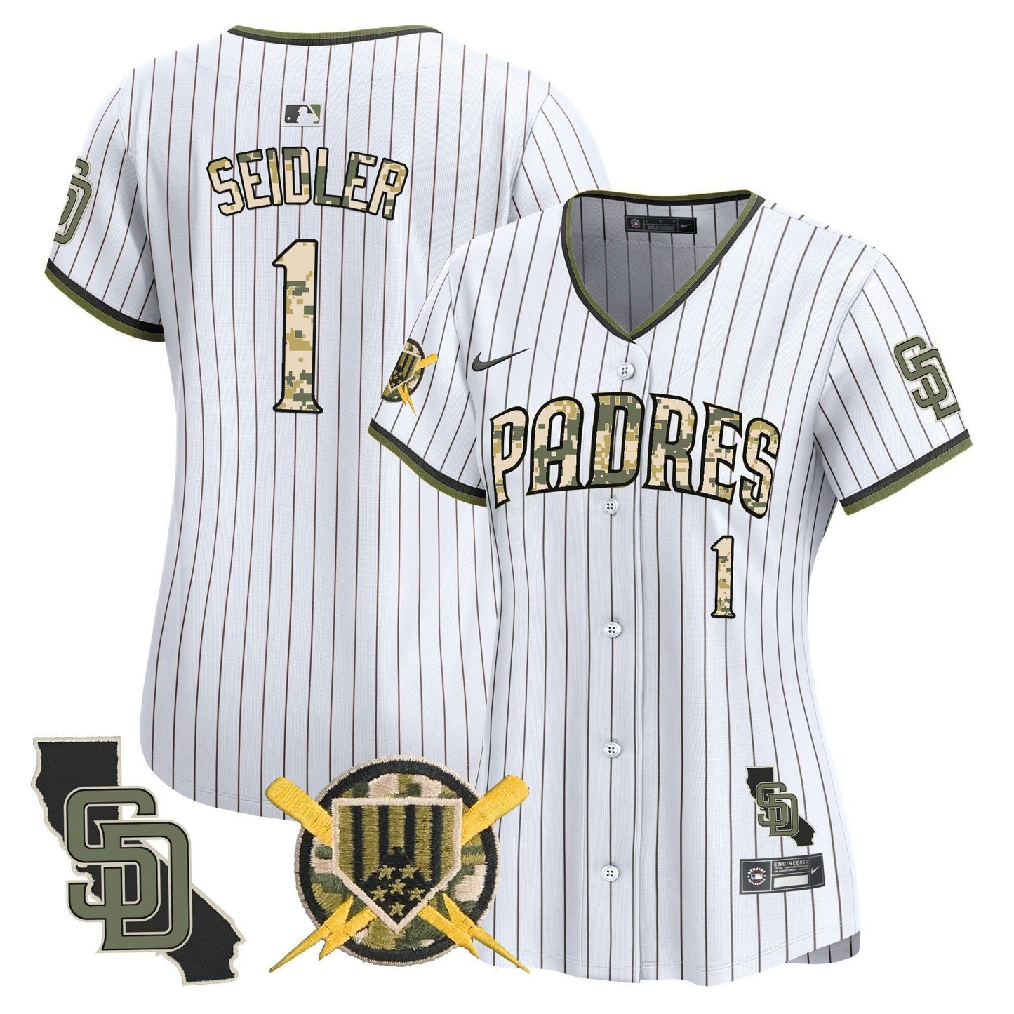 Camisa MLB San Diego Padres Women’s Armed Forces Day Vapor Premier Limited Jersey