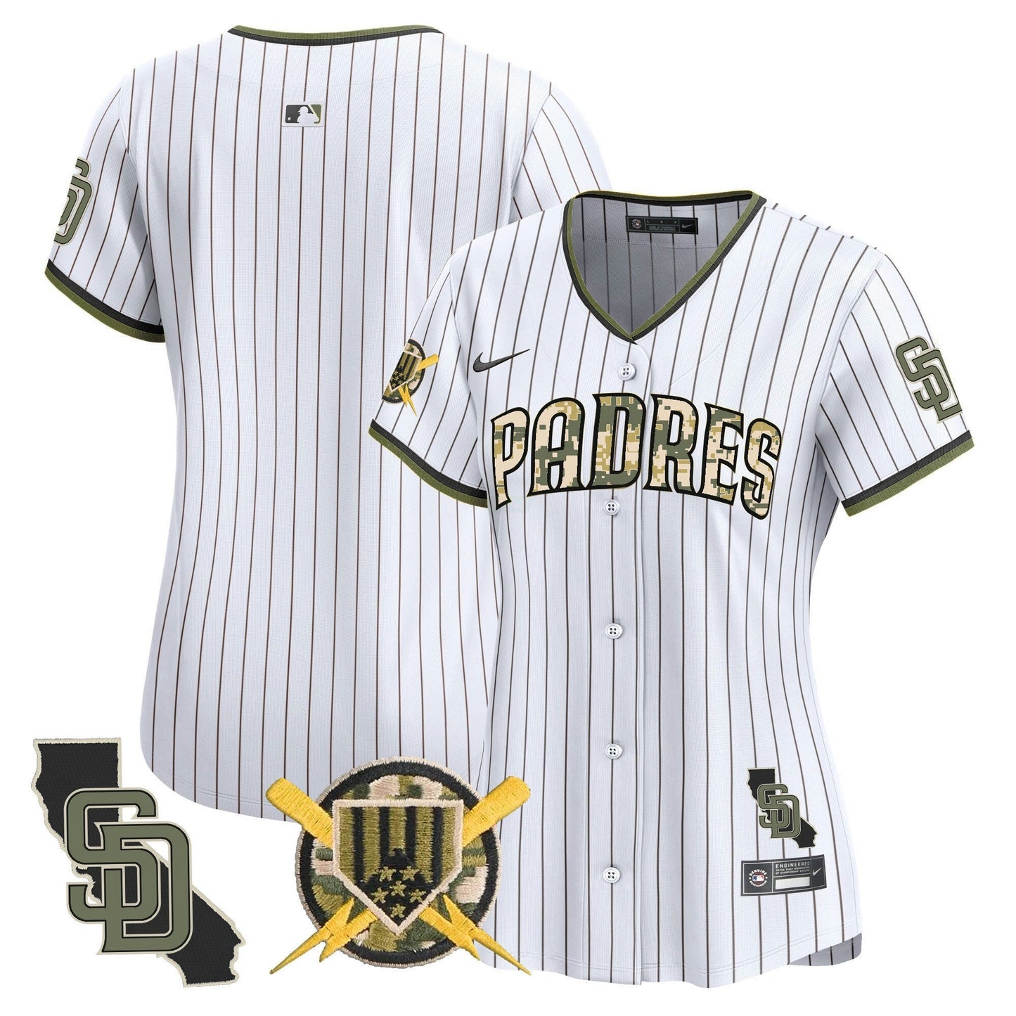 Camisa MLB San Diego Padres Women’s Armed Forces Day Vapor Premier Limited Jersey