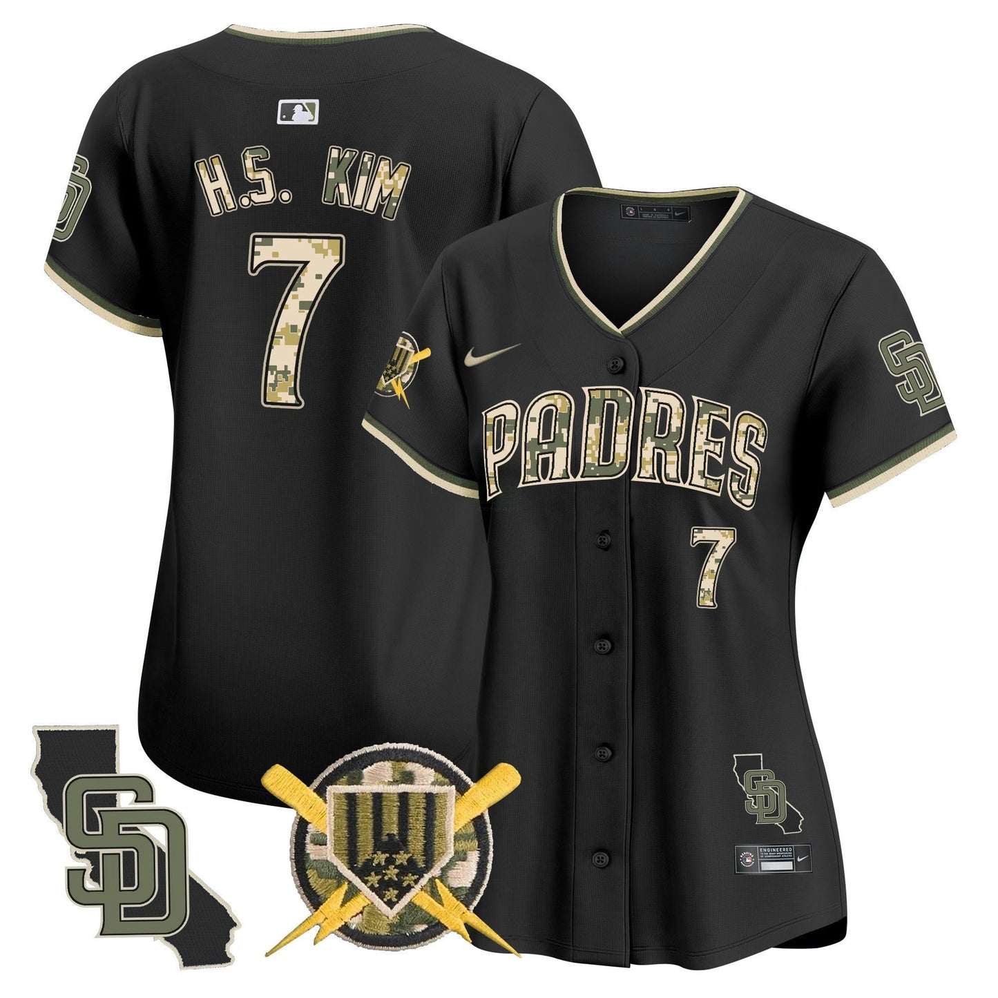 Camisa MLB San Diego Padres Women’s Armed Forces Day Vapor Premier Limited Jersey