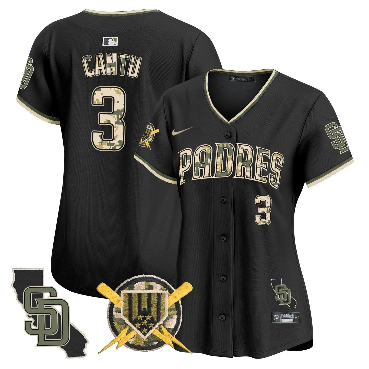 Camisa MLB San Diego Padres Women’s Armed Forces Day Vapor Premier Limited Jersey