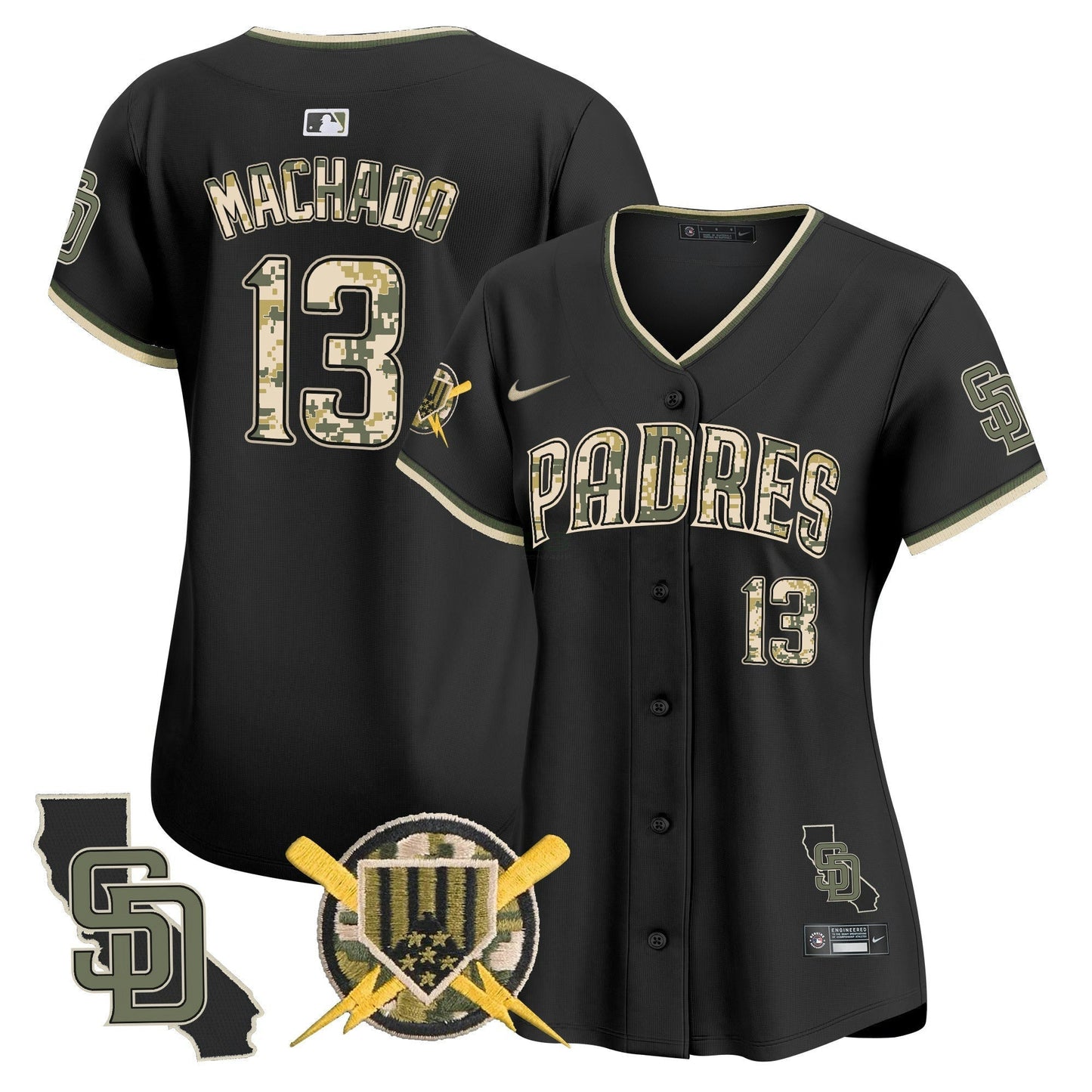 Camisa MLB San Diego Padres Women’s Armed Forces Day Vapor Premier Limited Jersey