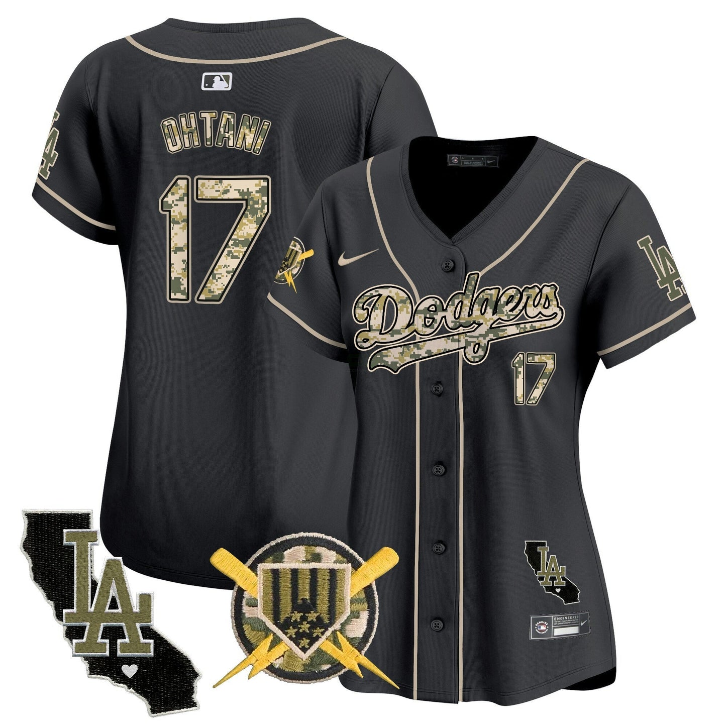 Camisa MLB Los Angeles Dodgers Women’s Armed Forces Day Vapor Premier Limited Jersey