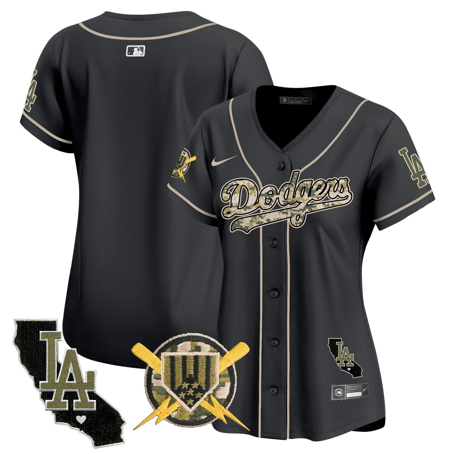 Camisa MLB Los Angeles Dodgers Women’s Armed Forces Day Vapor Premier Limited Jersey