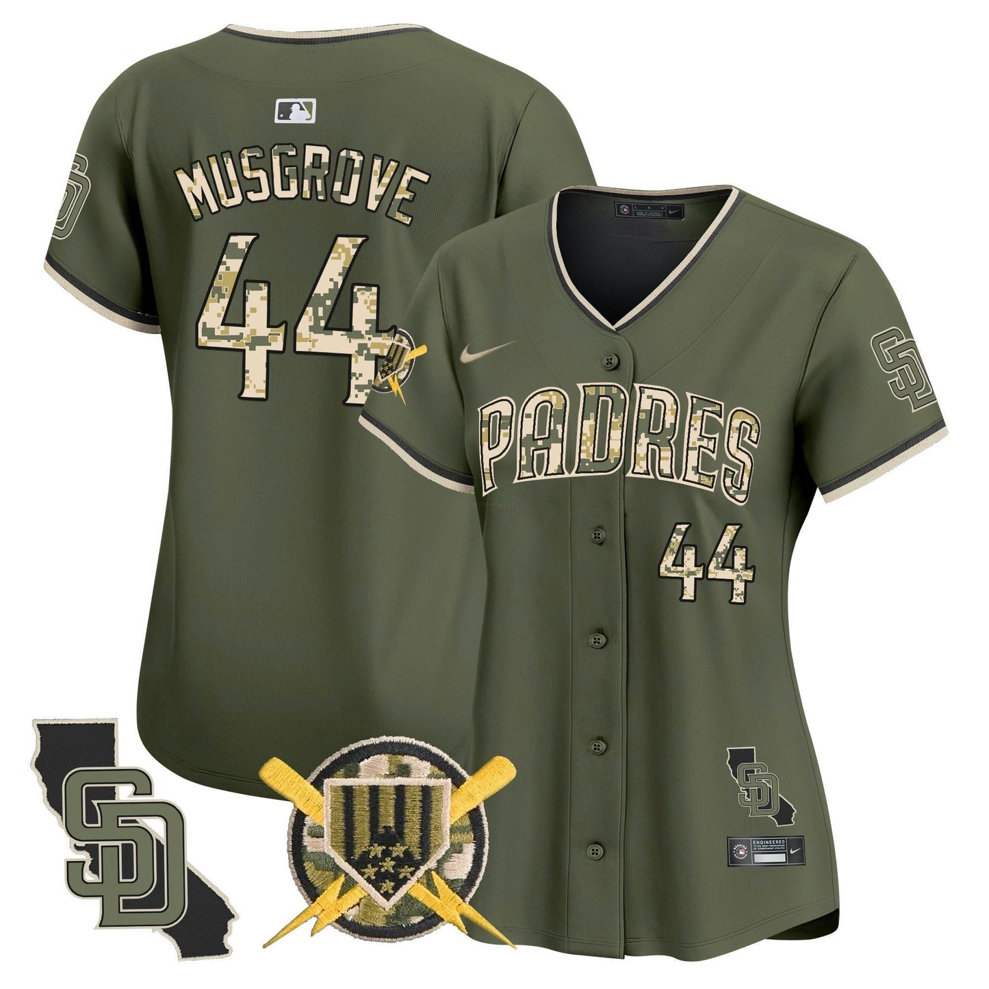 Camisa MLB San Diego Padres Women’s Armed Forces Day Vapor Premier Limited Jersey
