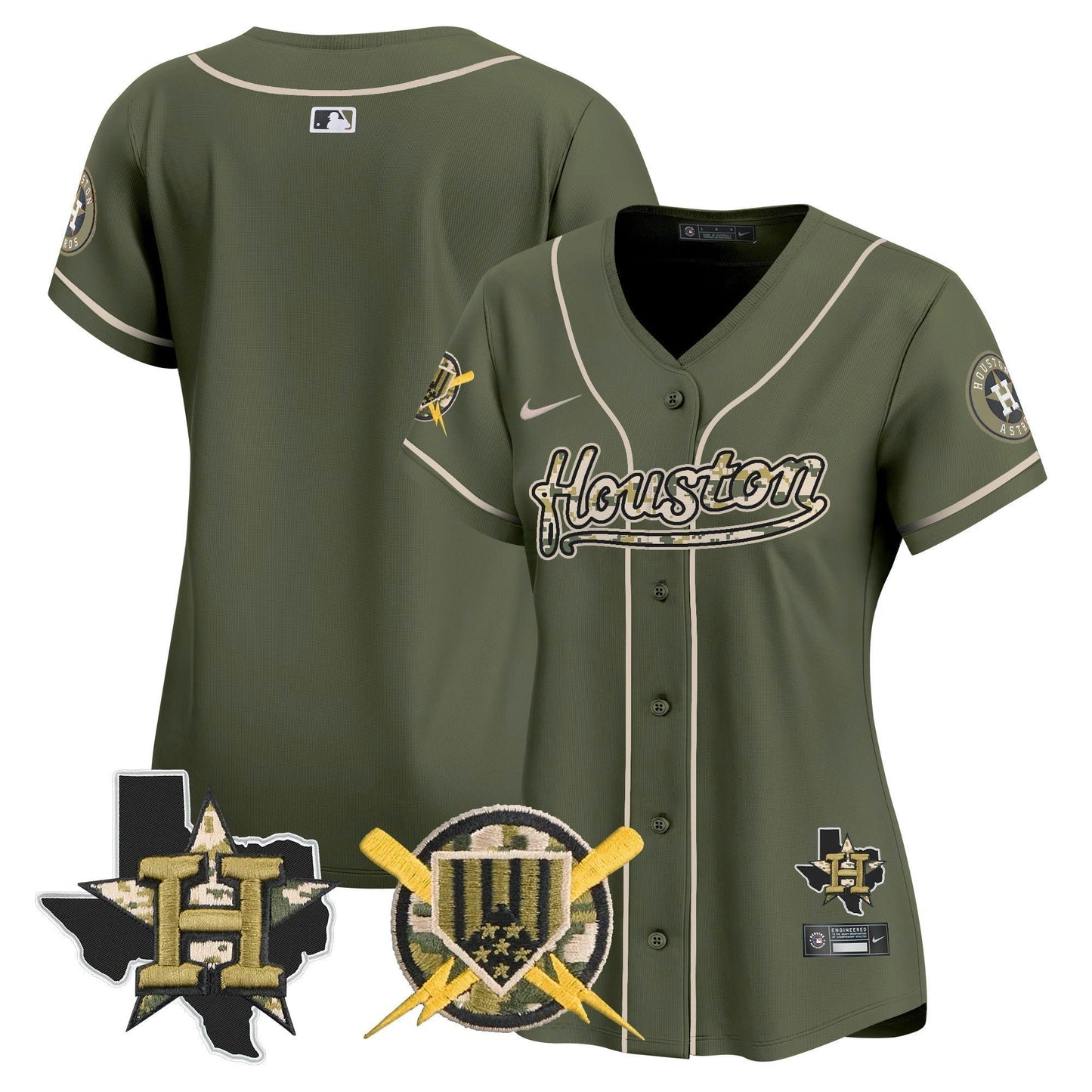 Camisa MLB Houston Astros Women’s Armed Forces Day Vapor Premier Limited Jersey