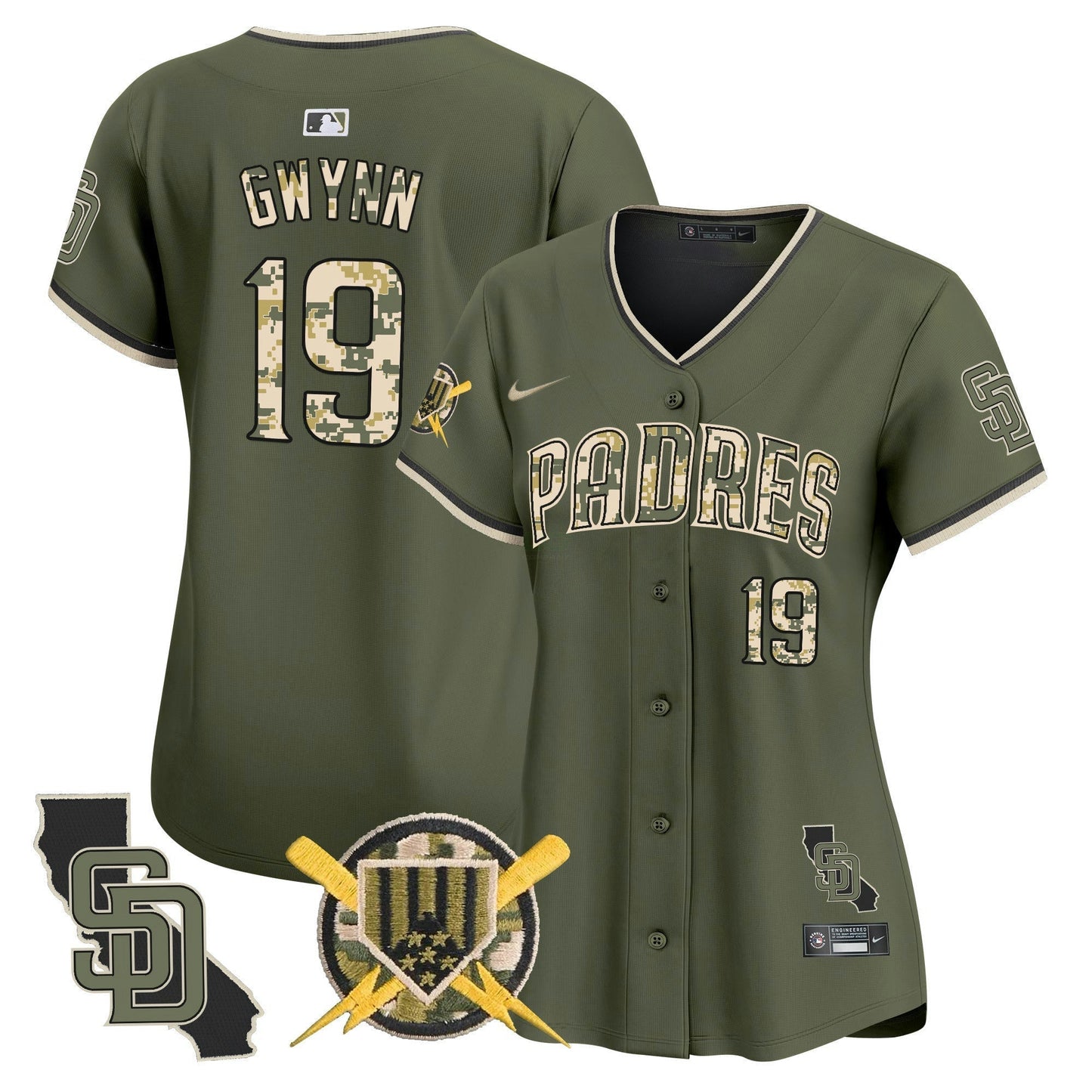 Camisa MLB San Diego Padres Women’s Armed Forces Day Vapor Premier Limited Jersey