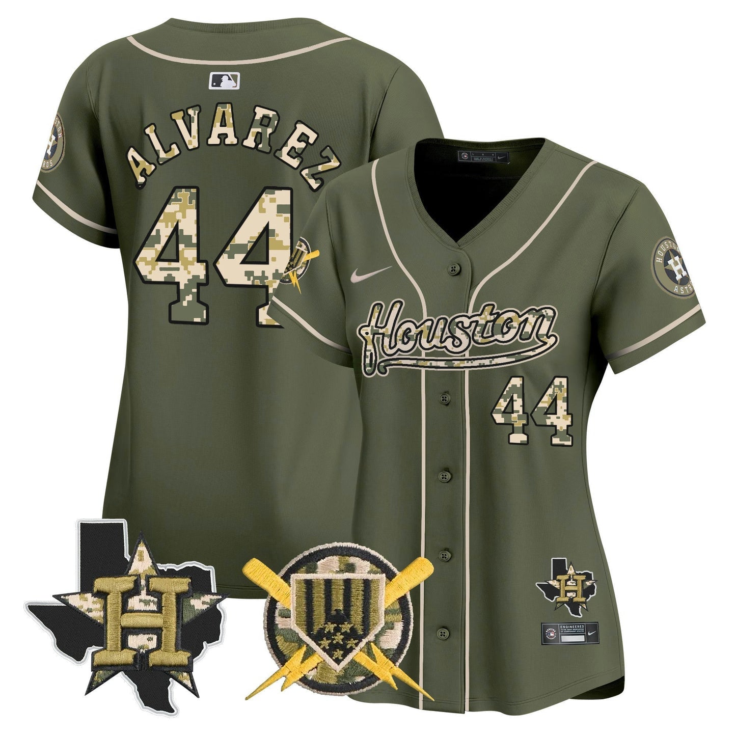 Camisa MLB Houston Astros Women’s Armed Forces Day Vapor Premier Limited Jersey
