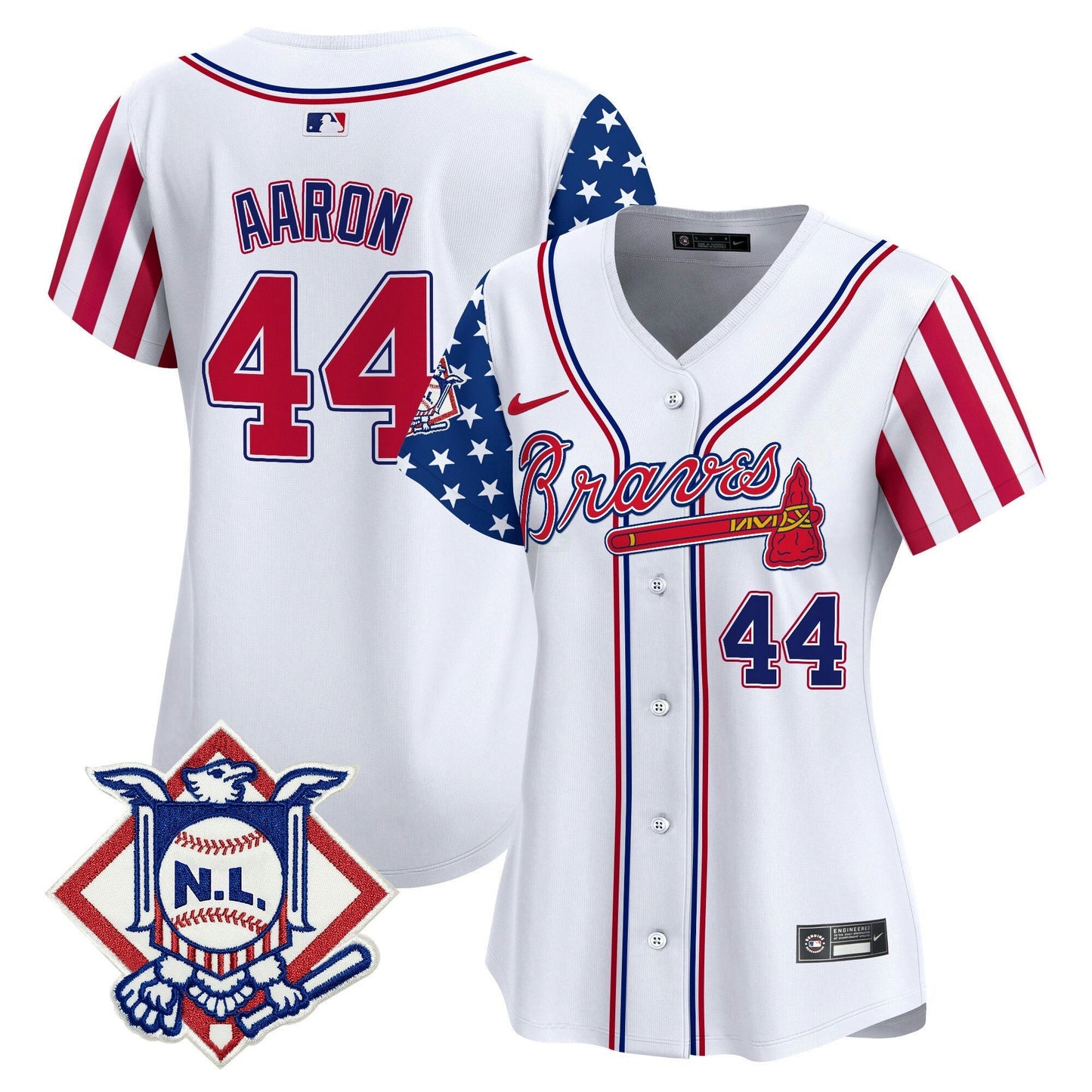 Camisa MLB Women’s Atlanta 2024 Fourth of July Vapor Premier Limited Jersey V2
