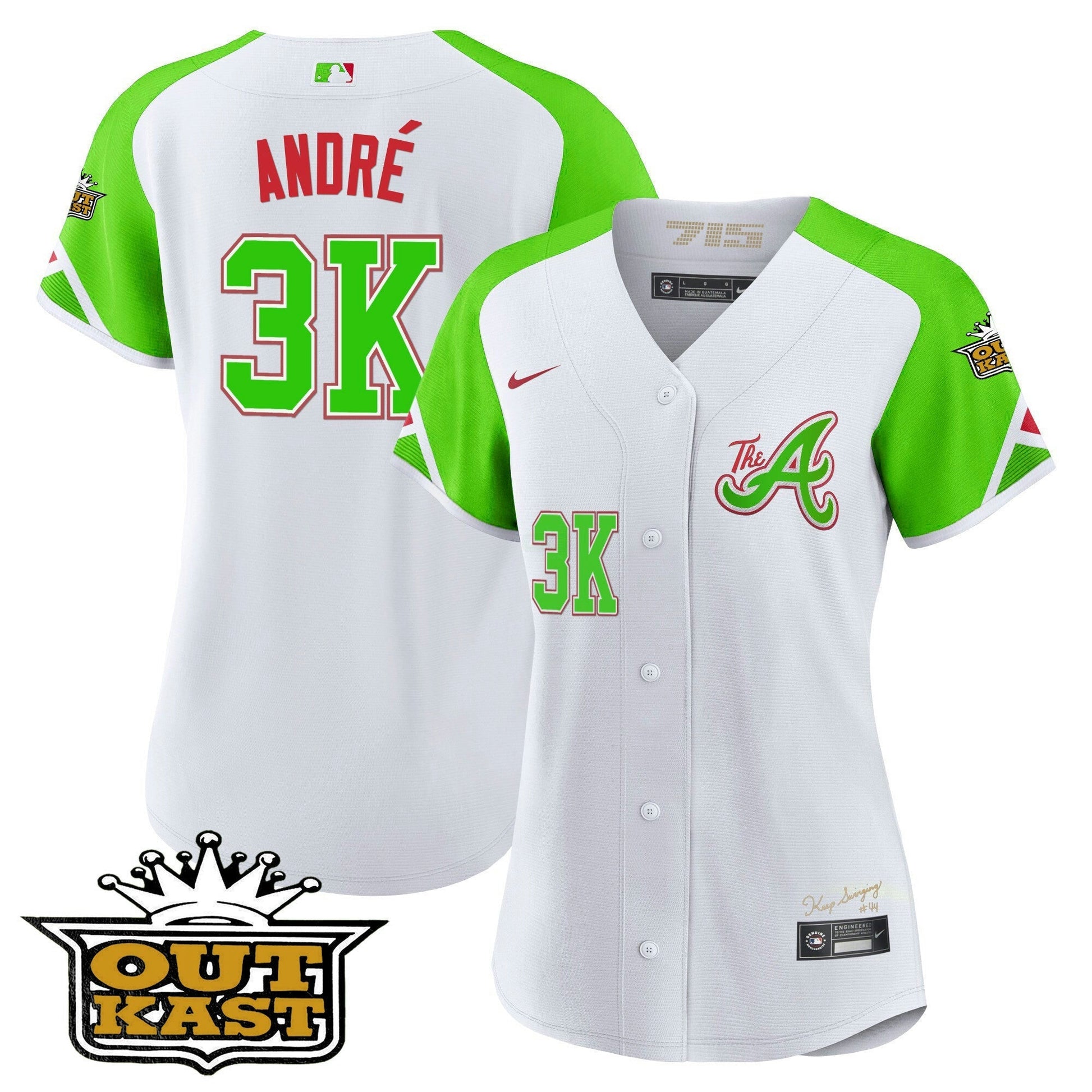 Camisa MLB Women’s Atlanta Atliens City Connect Flex Base Jersey - Bright Verde