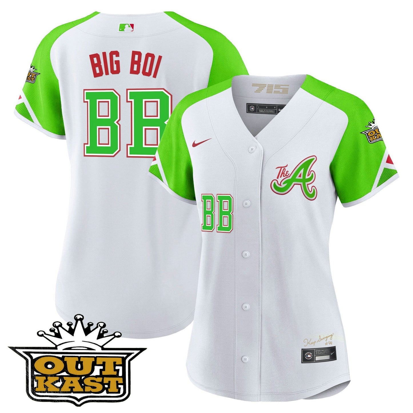 Camisa MLB Women’s Atlanta Atliens City Connect Flex Base Jersey - Bright Verde