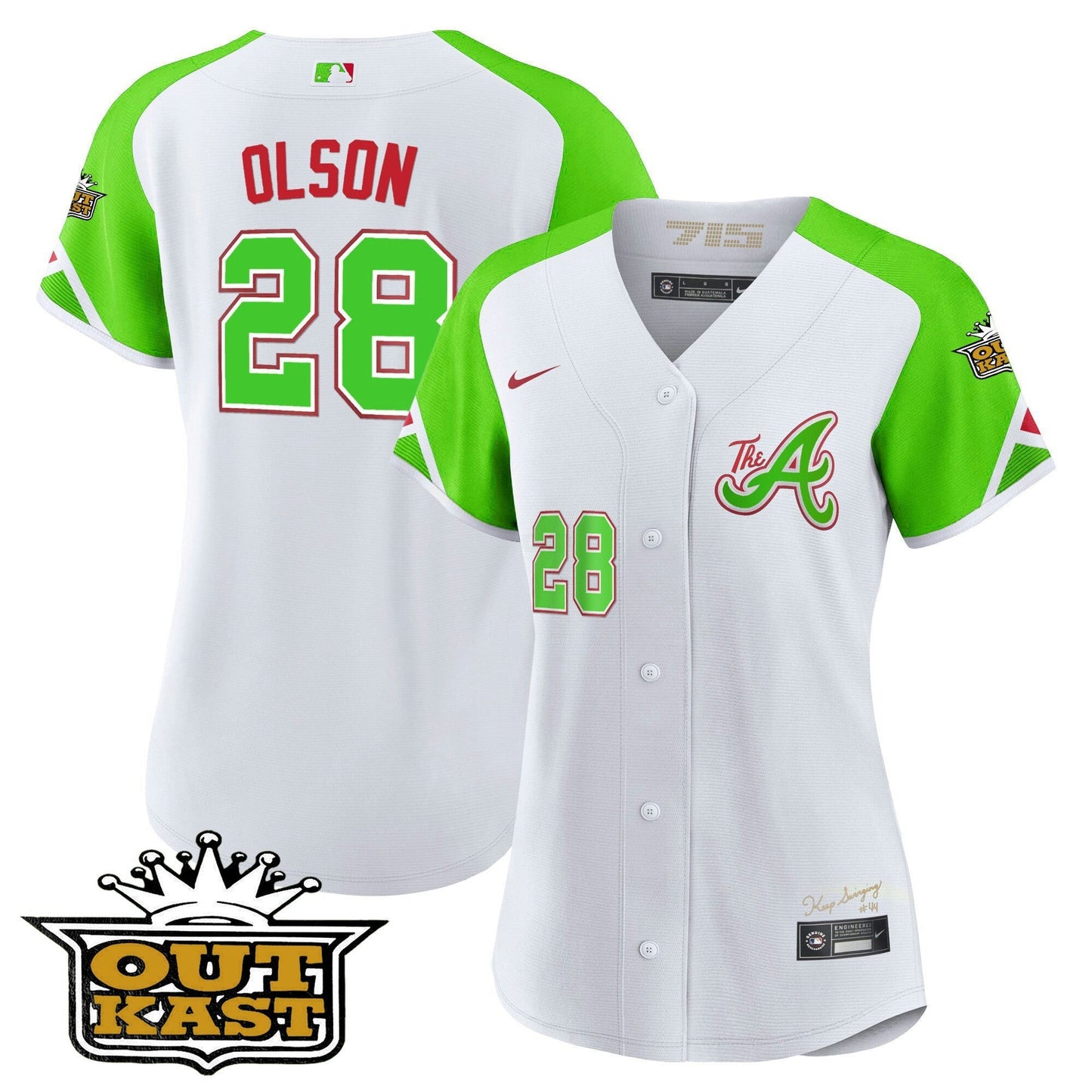 Camisa MLB Women’s Atlanta Atliens City Connect Flex Base Jersey - Bright Verde