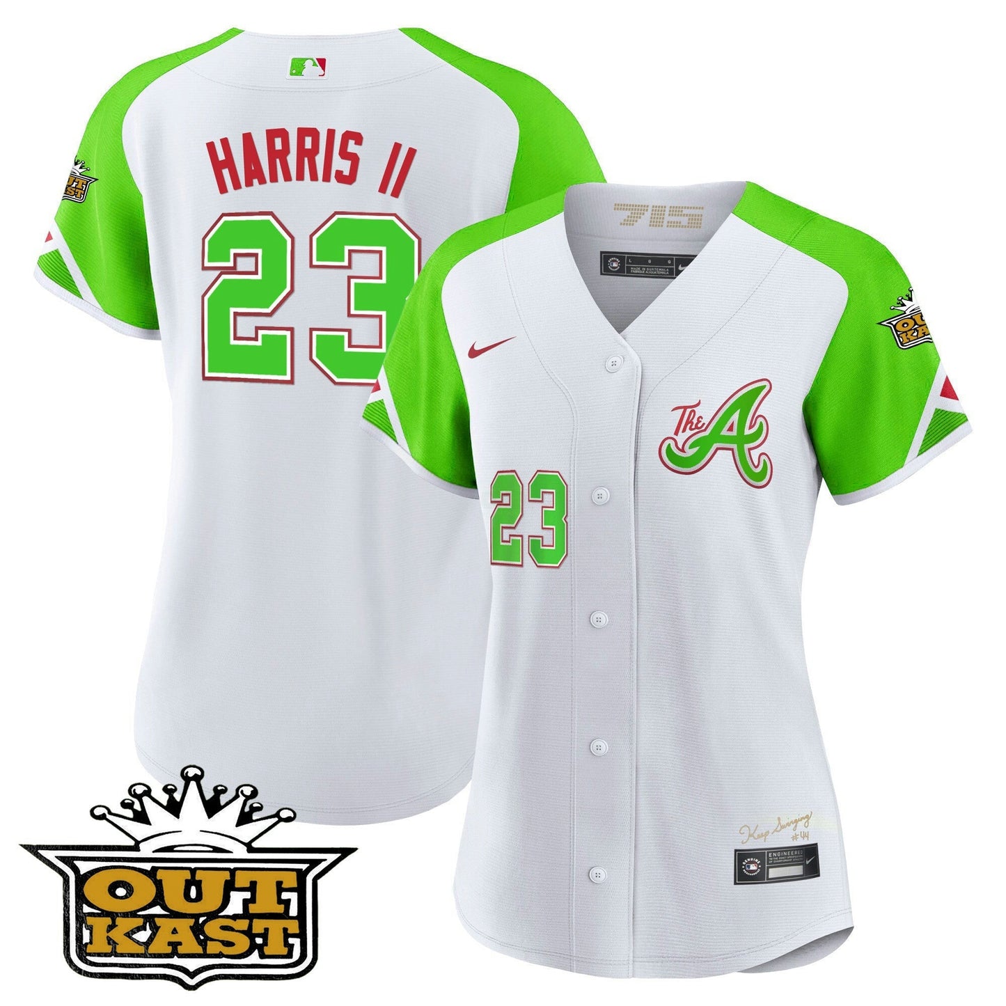 Camisa MLB Women’s Atlanta Atliens City Connect Flex Base Jersey - Bright Verde
