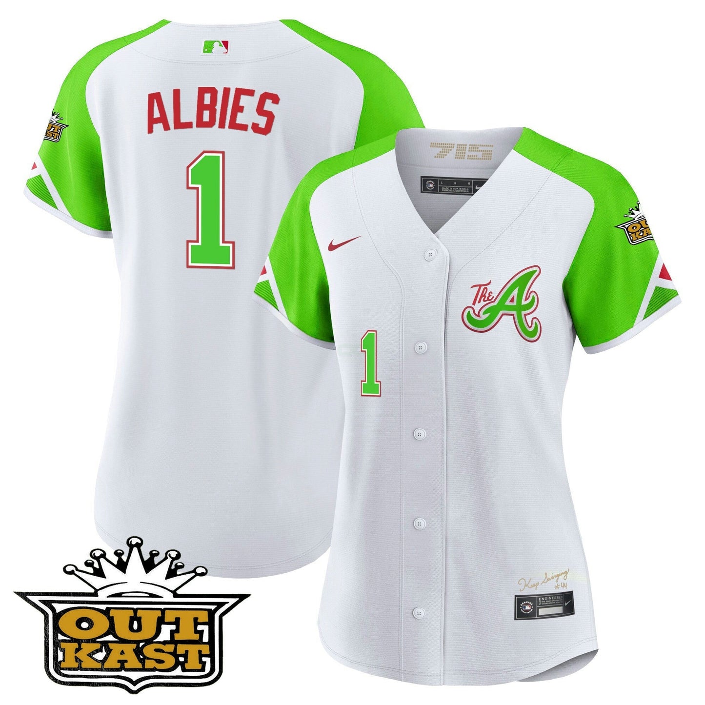 Camisa MLB Women’s Atlanta Atliens City Connect Flex Base Jersey - Bright Verde