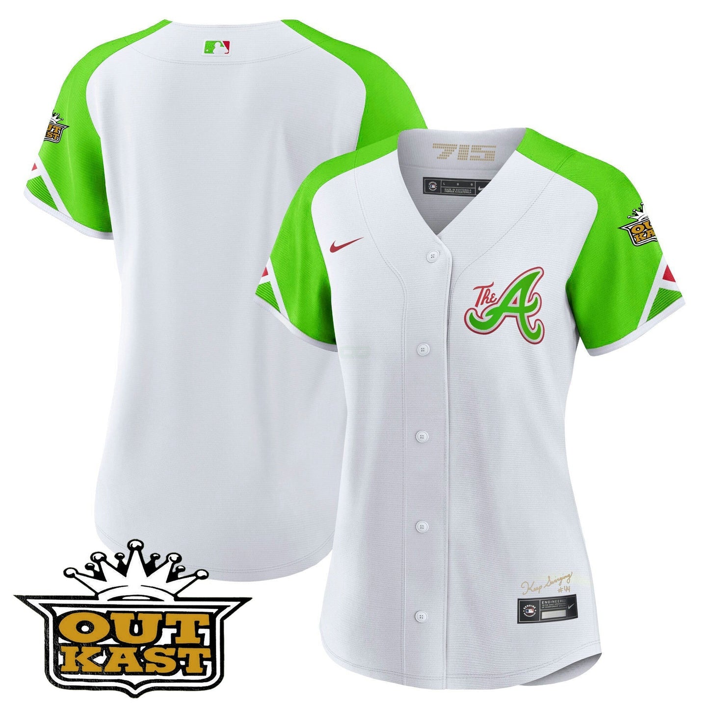 Camisa MLB Women’s Atlanta Atliens City Connect Flex Base Jersey - Bright Verde